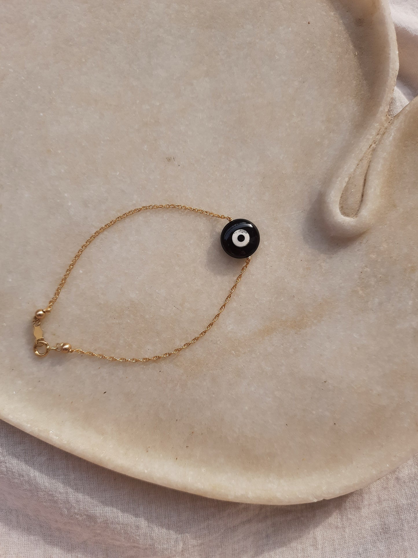 ayena - Black Onyx Evil Eye Bracelet