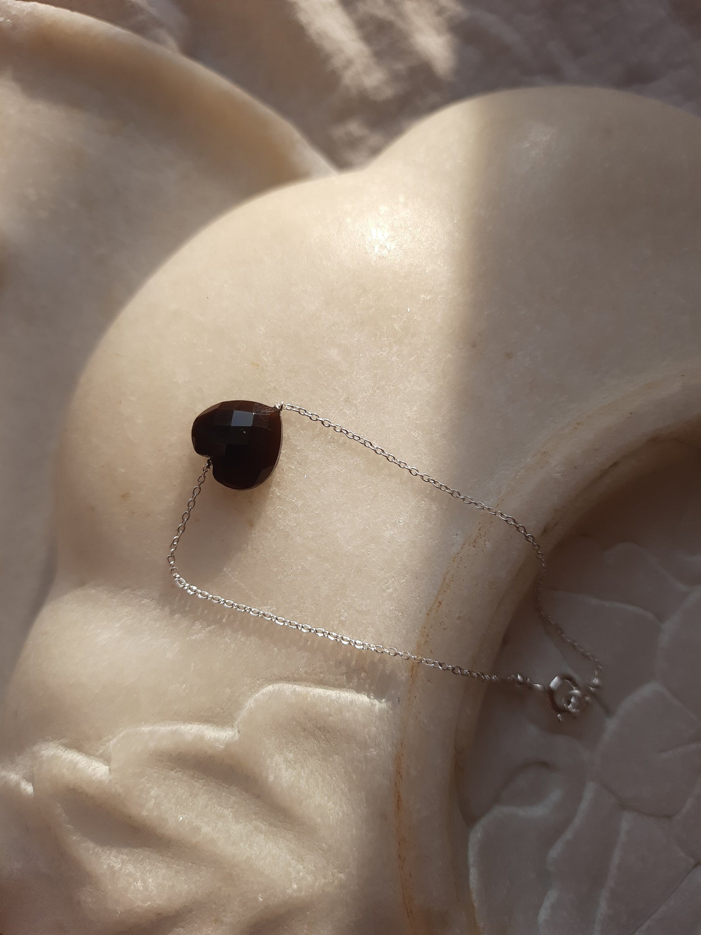 amsa - Black Onyx Heart Bracelet