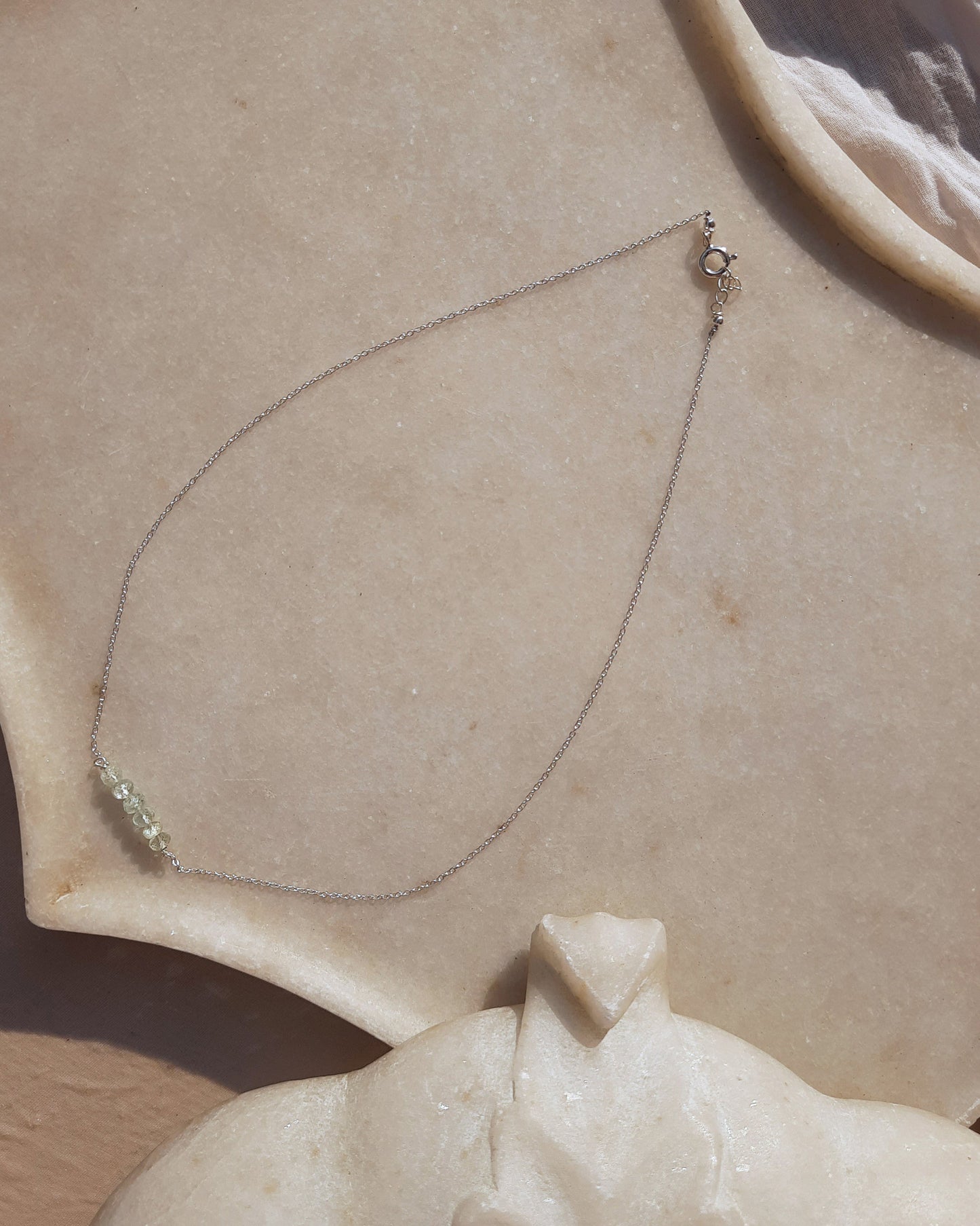 antilae - Aquamarine Beads Bar pendant