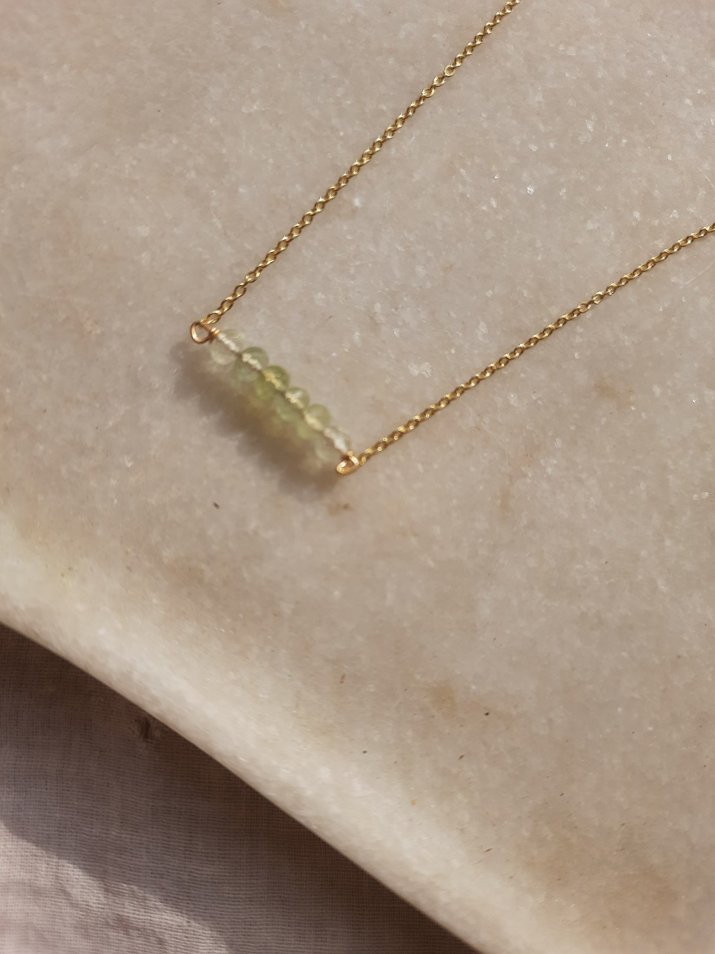antilae - Prehnite Bar Pendant