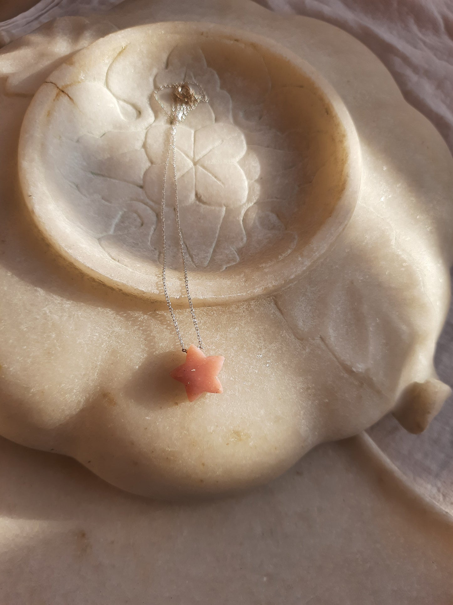 revati - Pink Opal Star Pendant