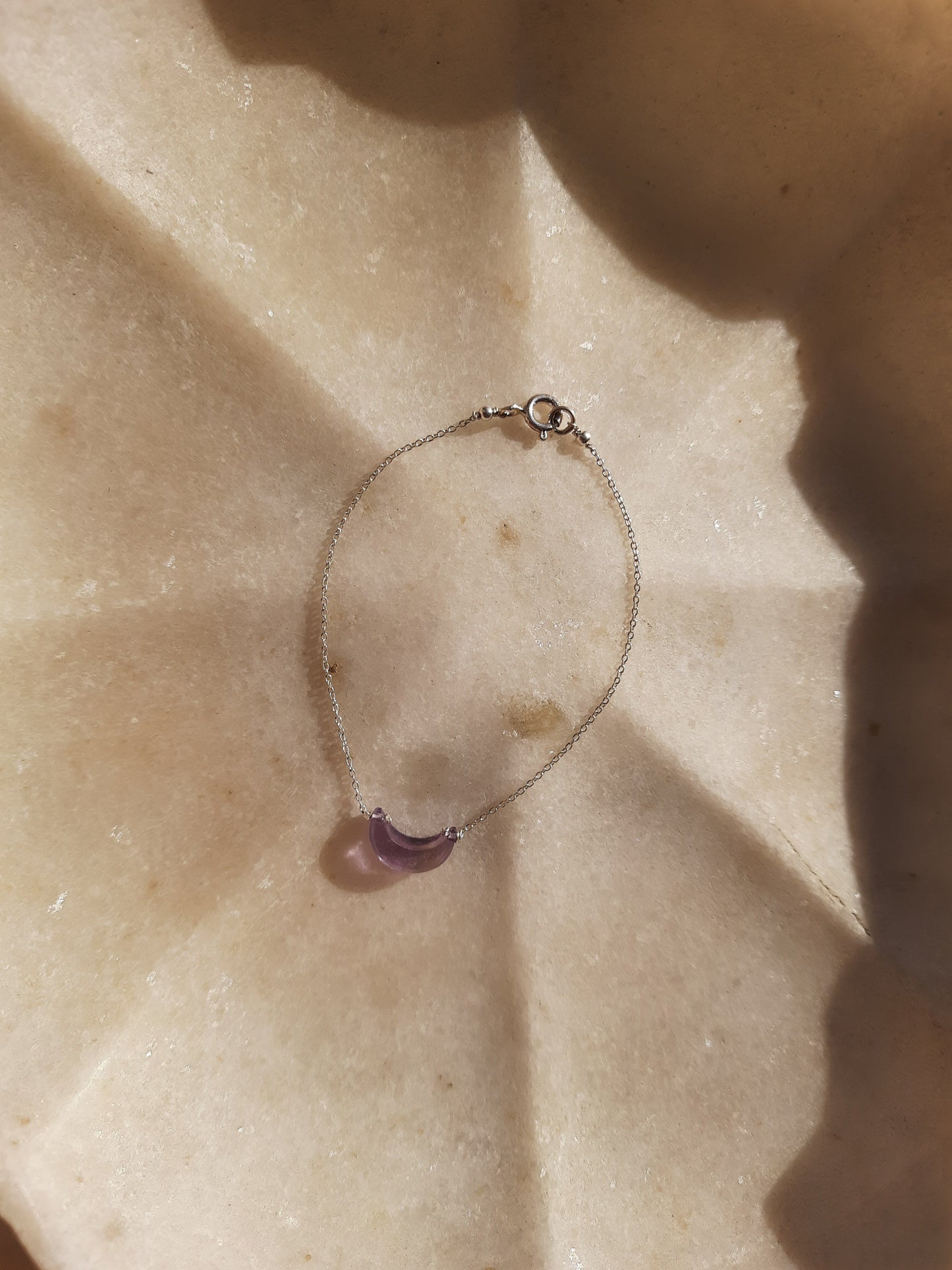 adhvaya - Amethyst Luna Bracelet