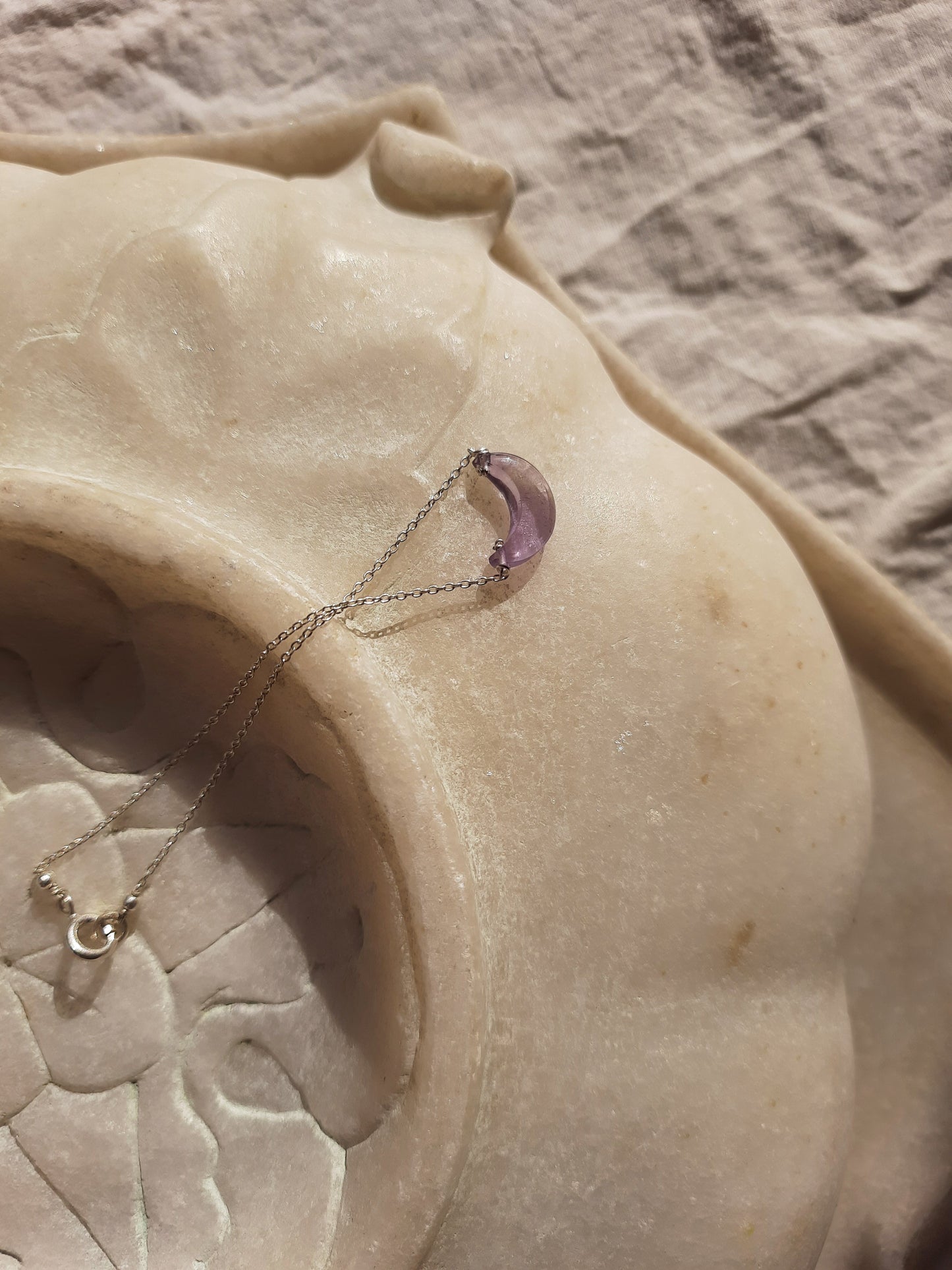 adhvaya - Amethyst Luna Bracelet