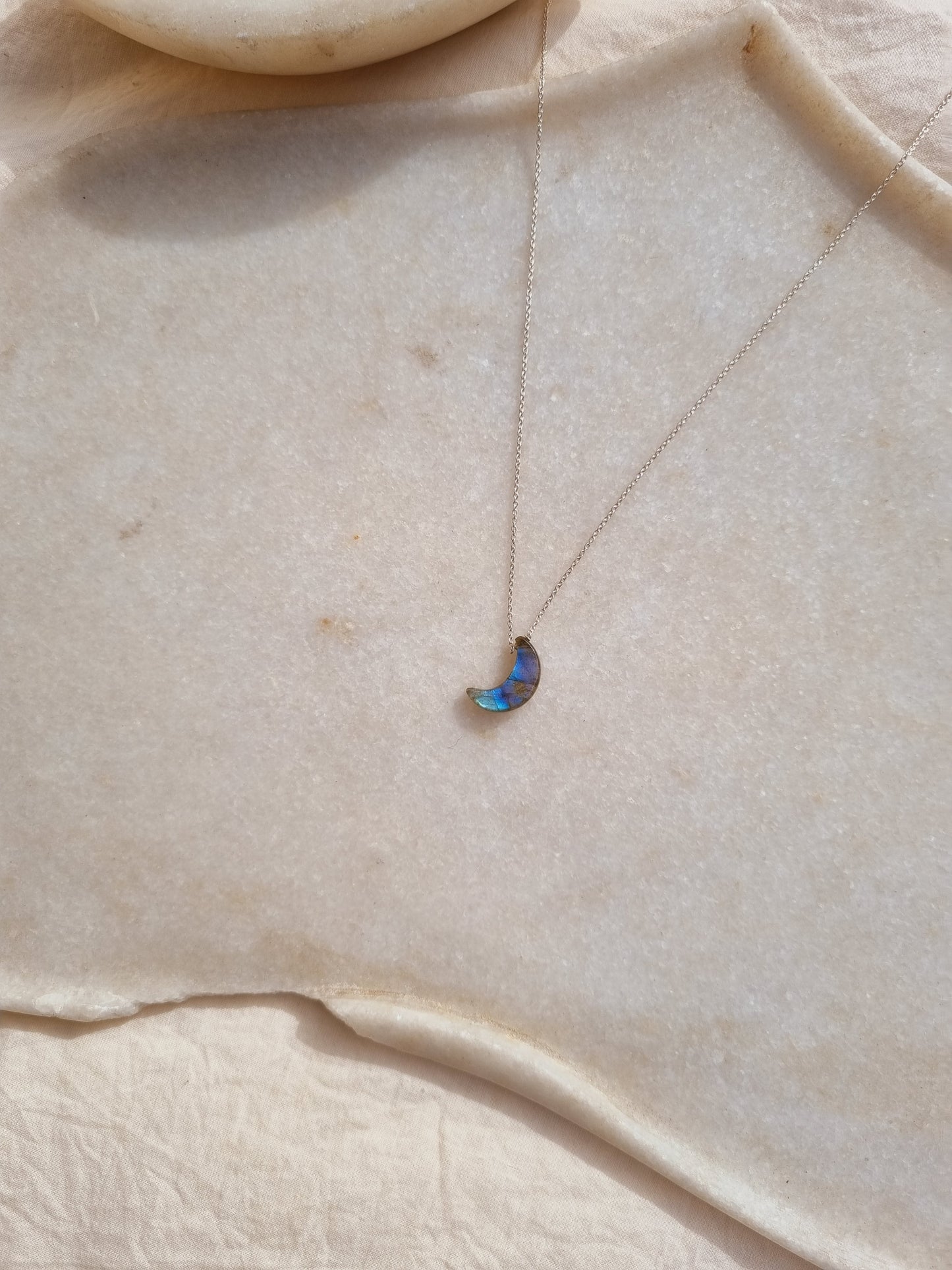 adhva - Labradorite Luna Pendant