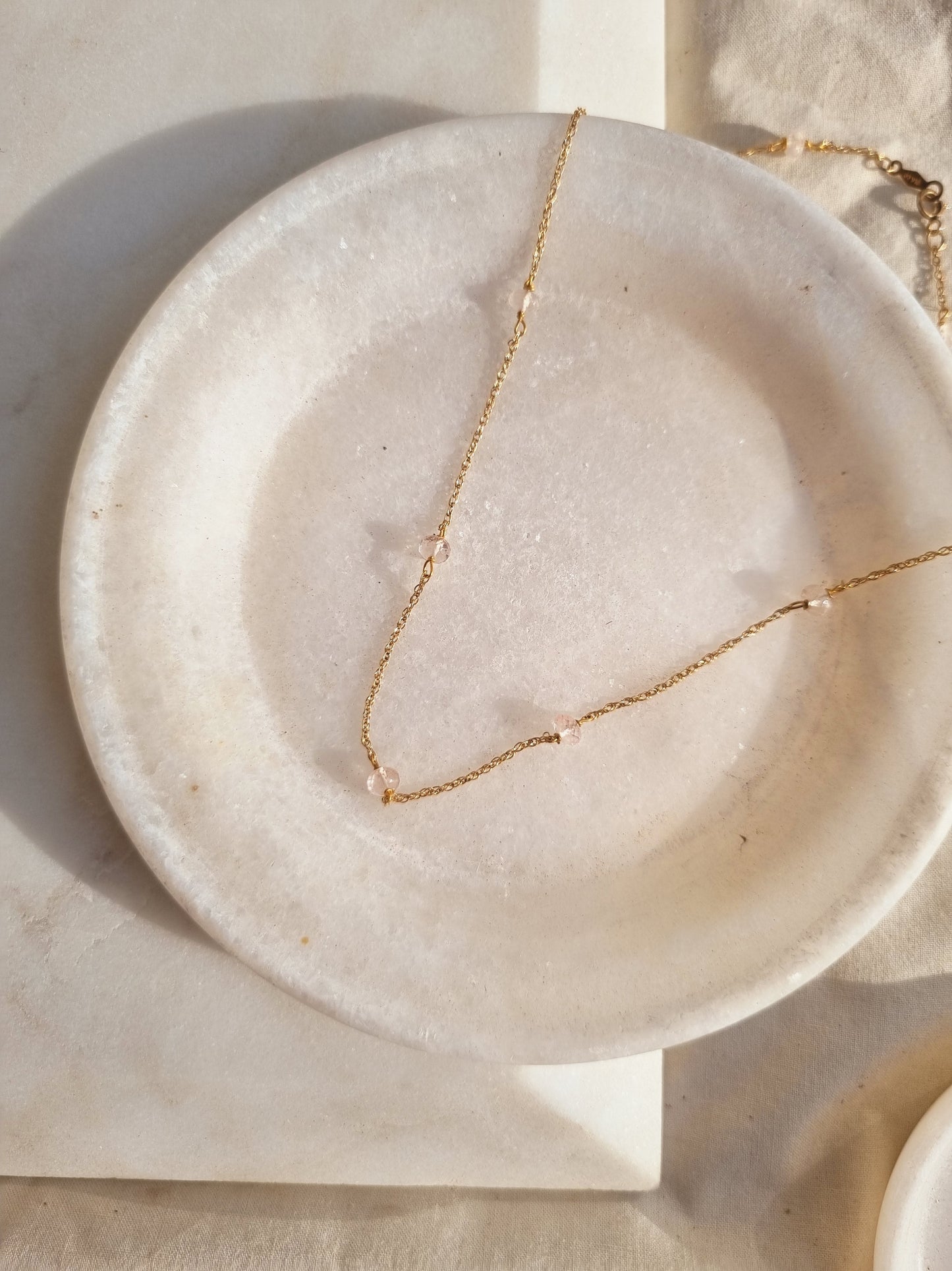 veti - Rose Quartz Baati choker