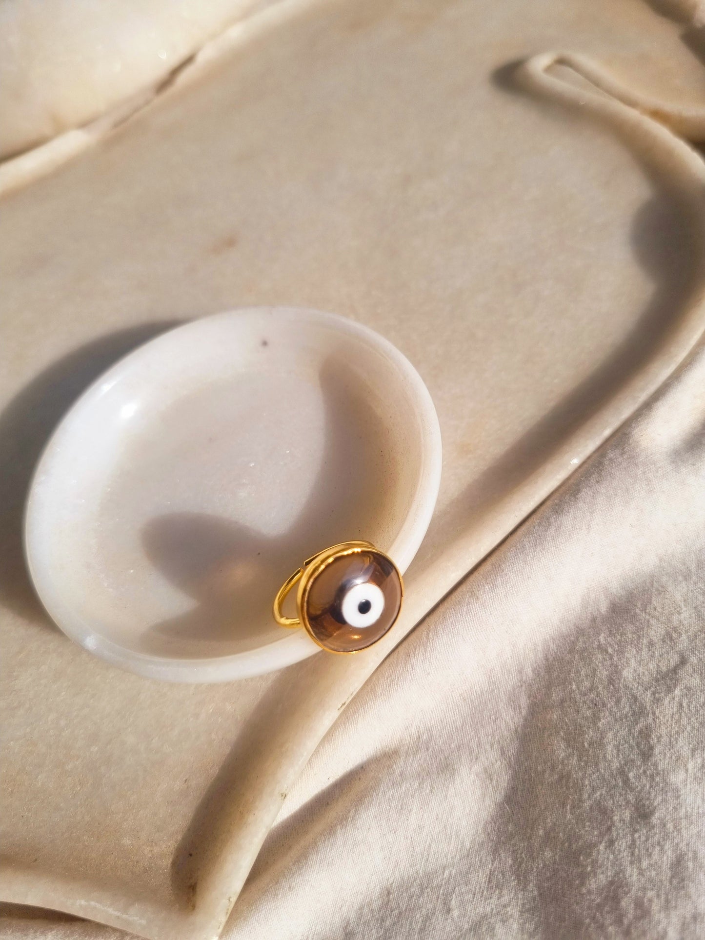nazra - Brown Evil Eye Ring