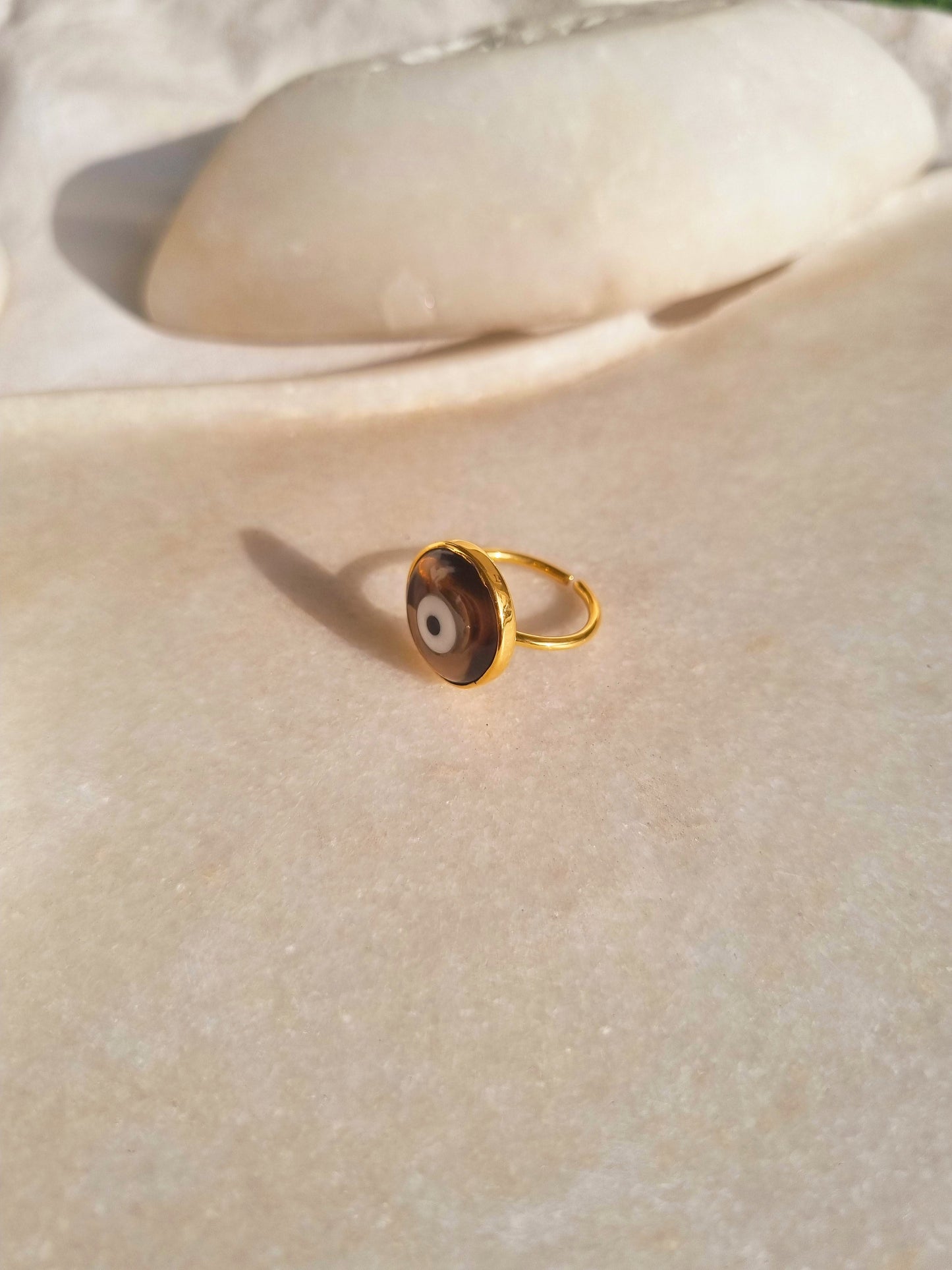 nazra - Brown Evil Eye Ring