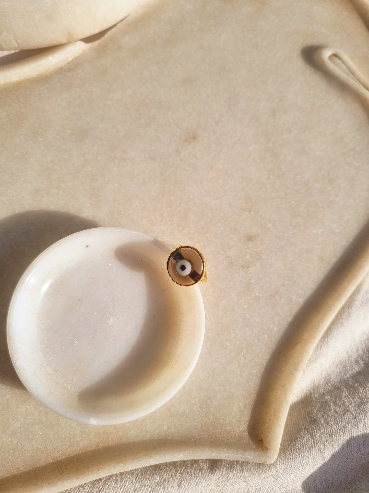 nazra - Brown Evil Eye Ring