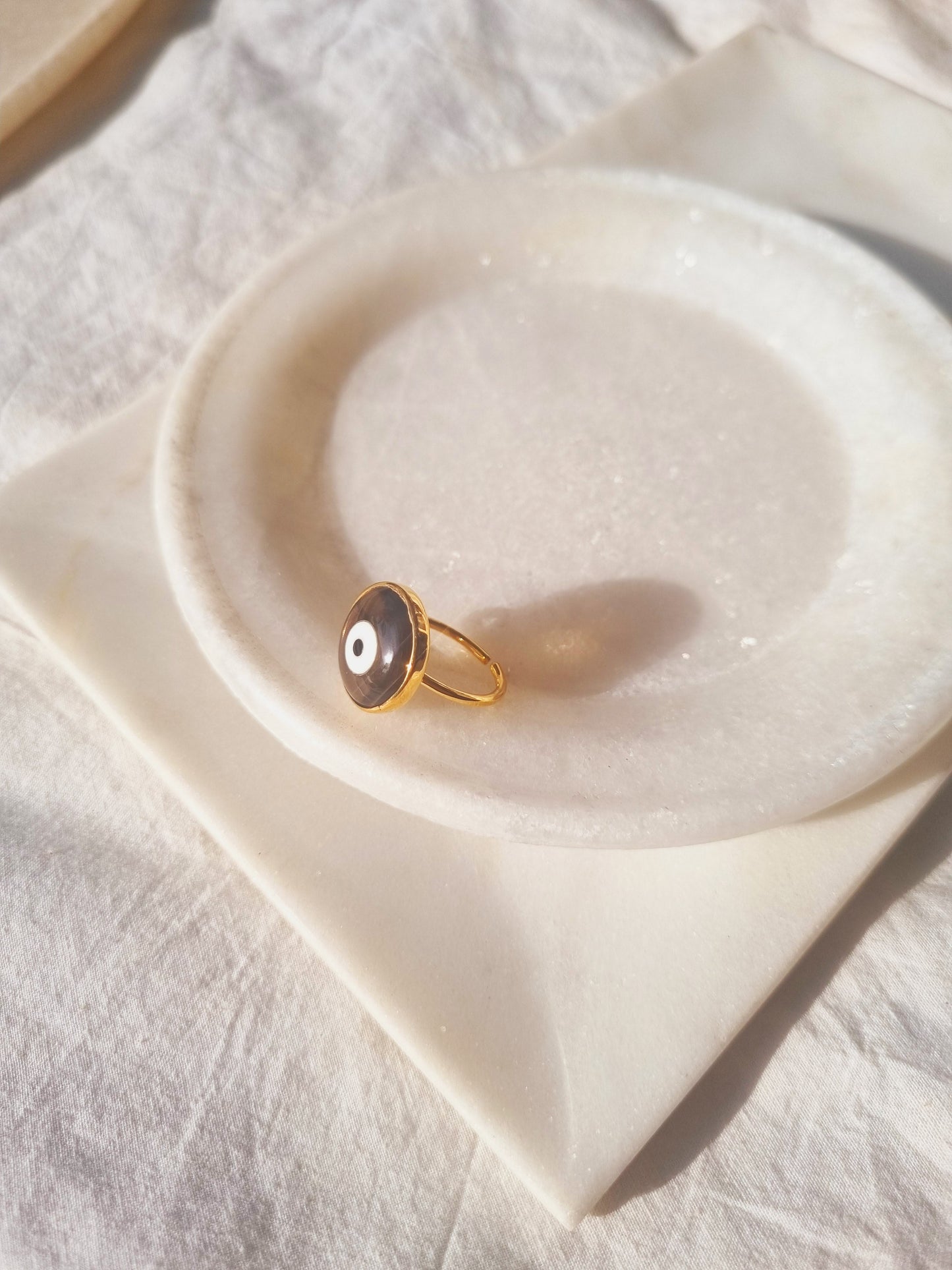 nazra - Brown Evil Eye Ring