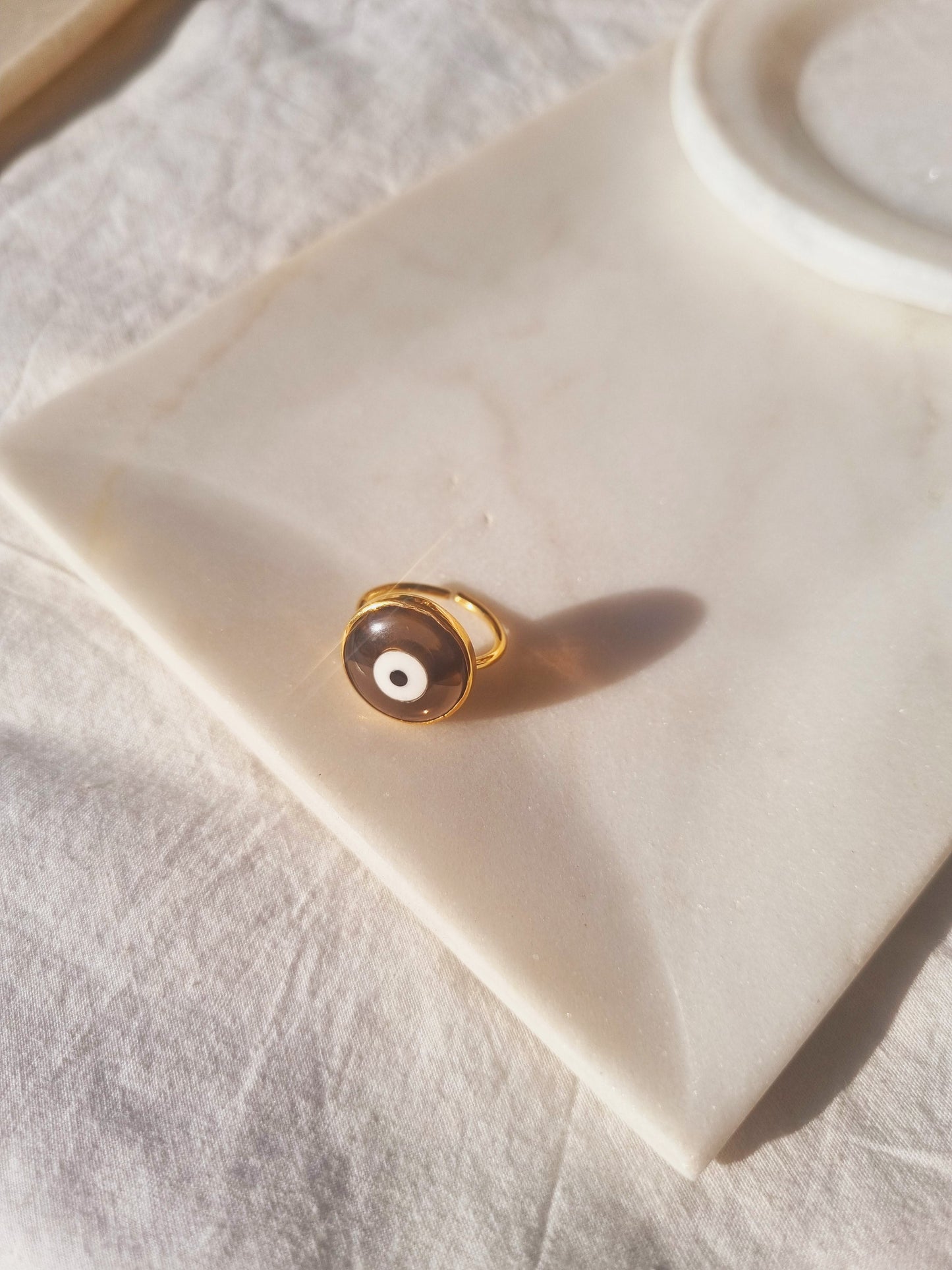 nazra - Brown Evil Eye Ring