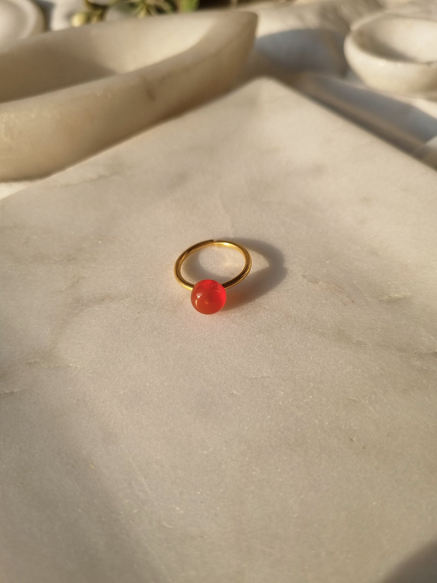 bhumi - Carnelian Mood Ring