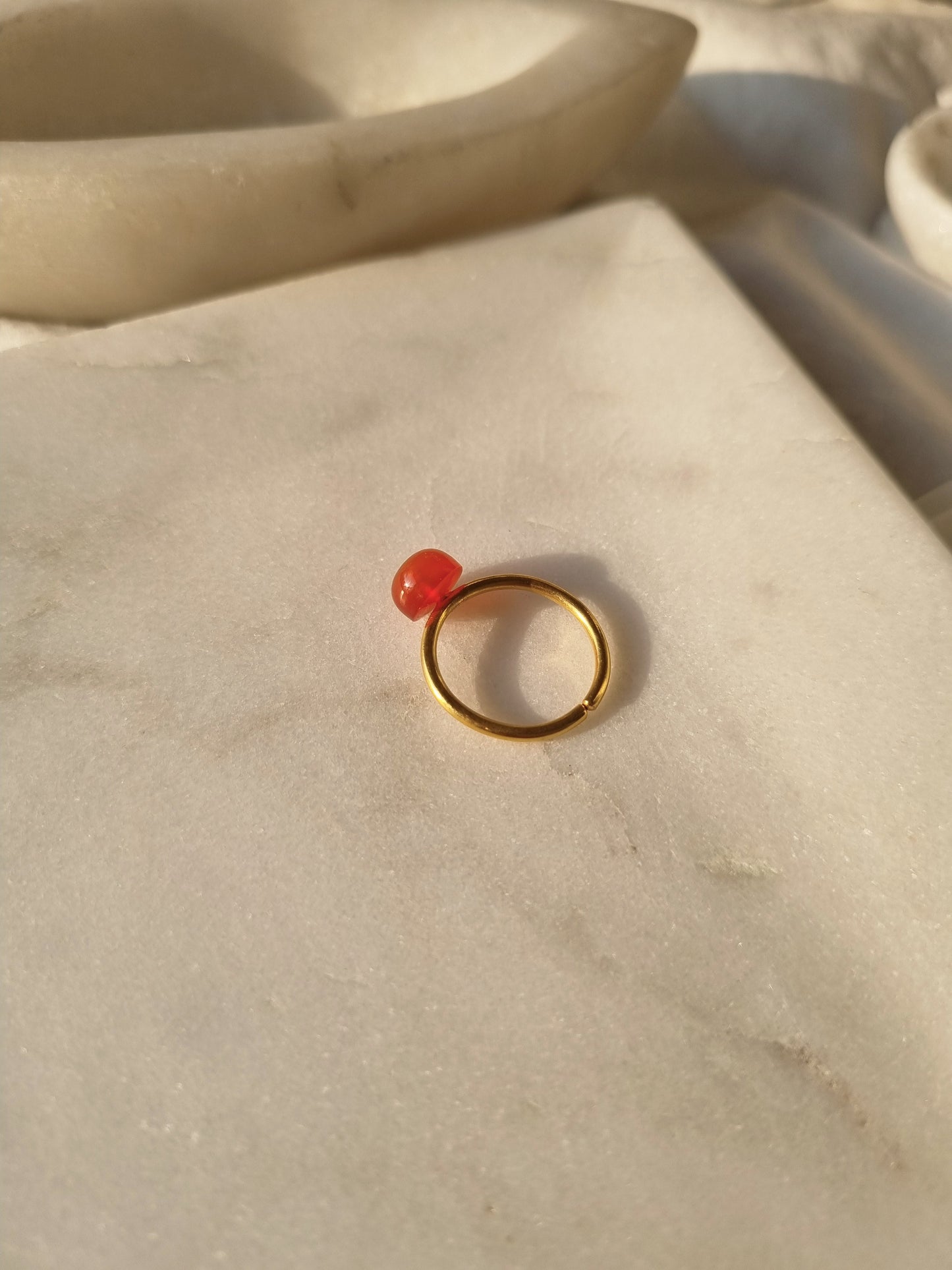 bhumi - Carnelian Mood Ring