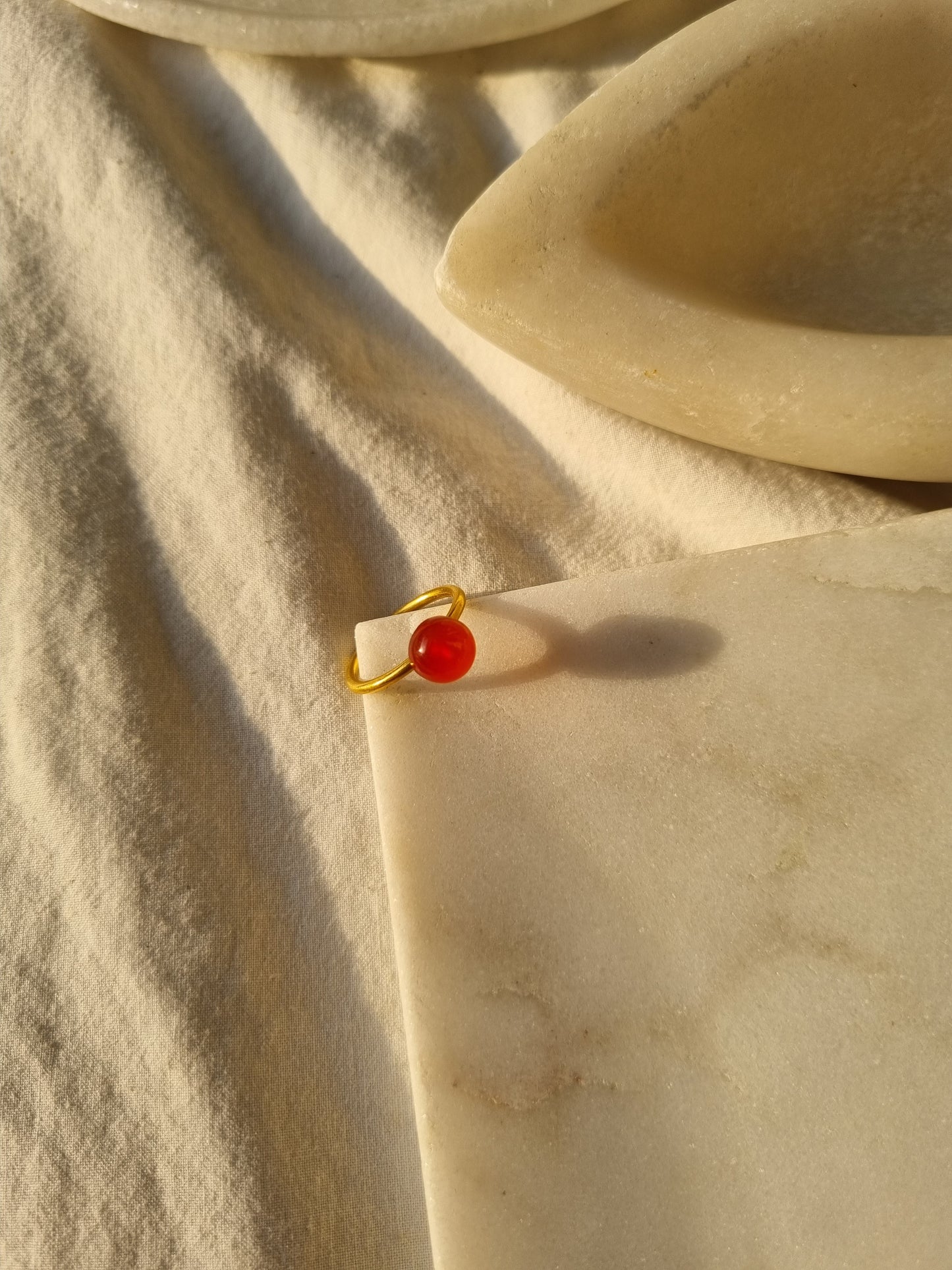 bhumi - Carnelian Mood Ring