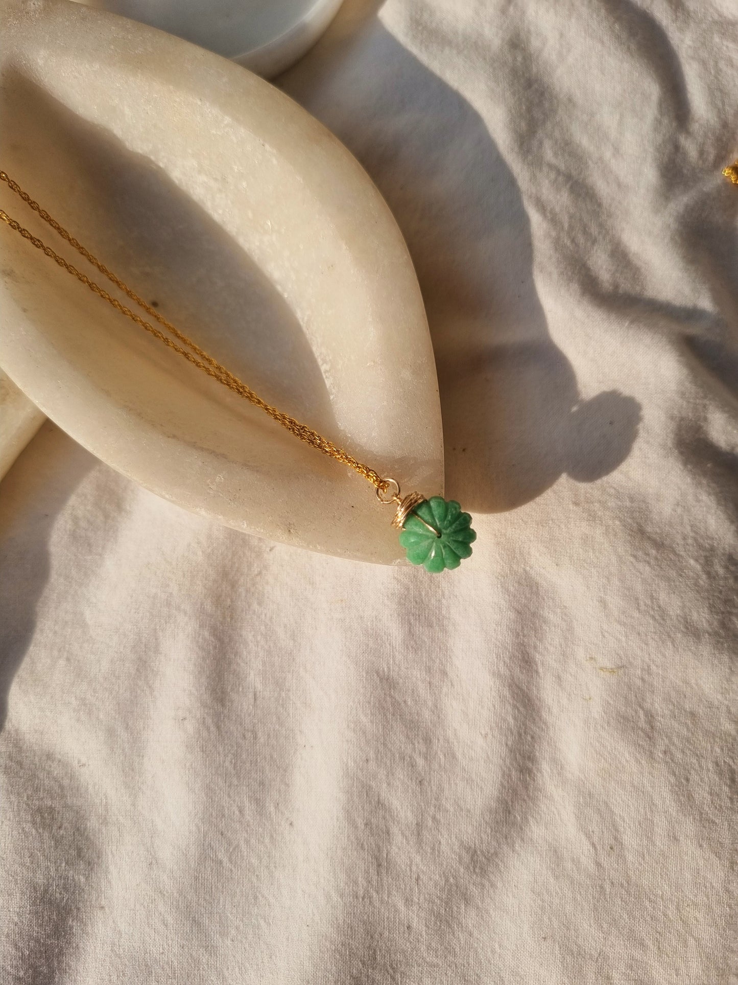 narur - Chrysoprase Melon Pendant