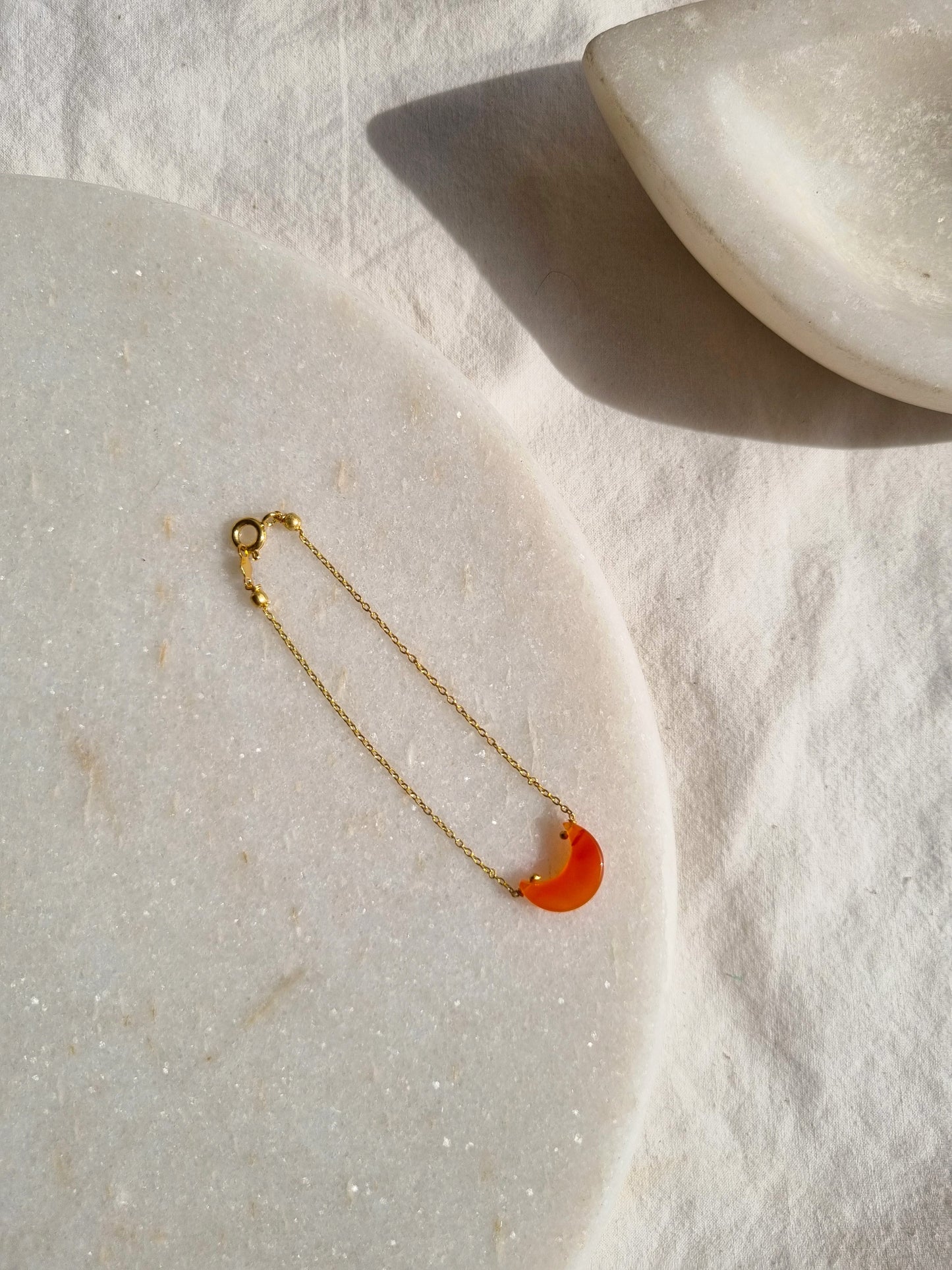 adhvaya - Carnelian Luna Bracelet