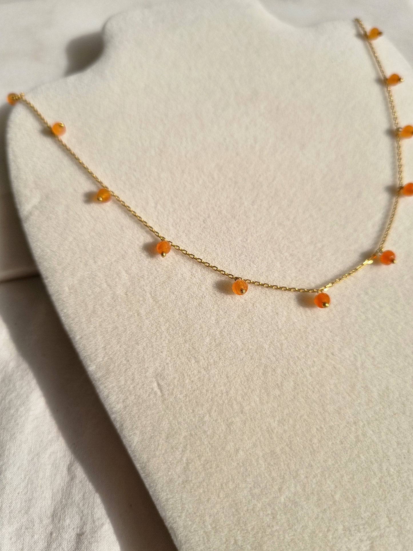 apit - Carnelian Baati Drop choker