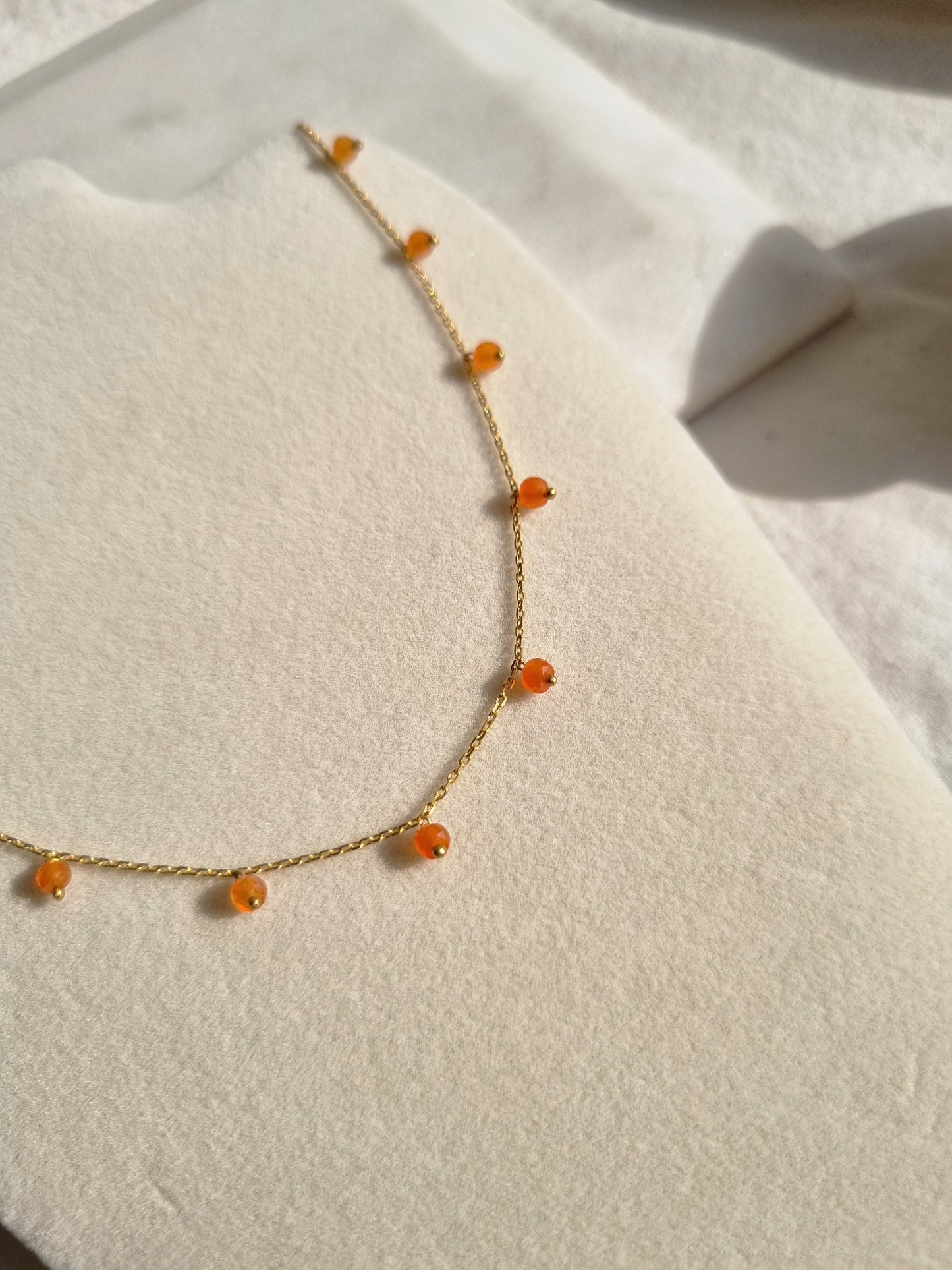 apit - Carnelian Baati Drop choker