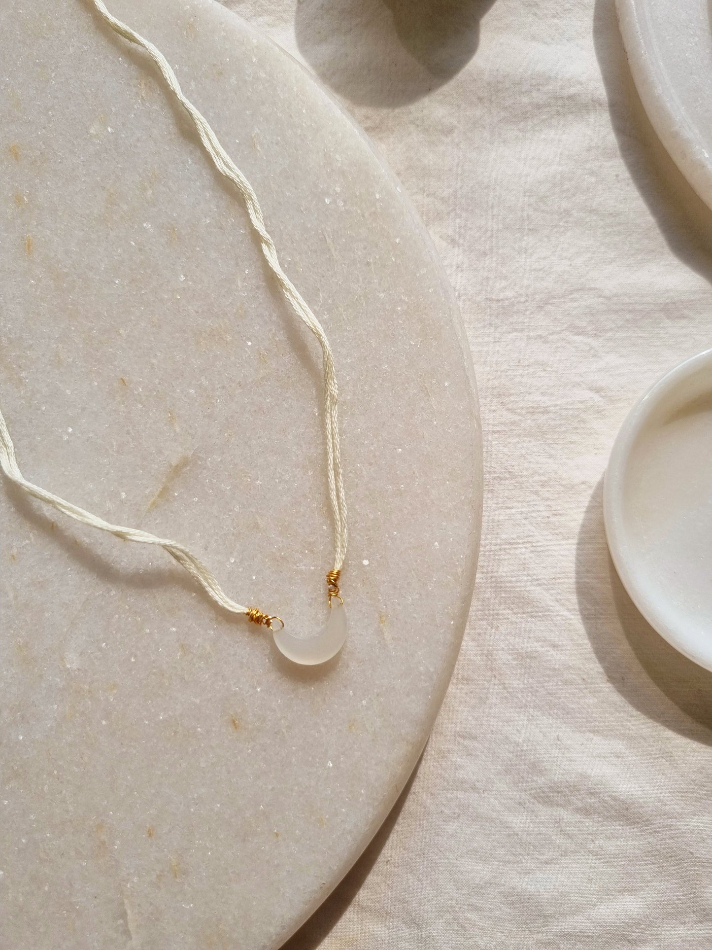 adhvaya - White Moonstone Luna Rakhi
