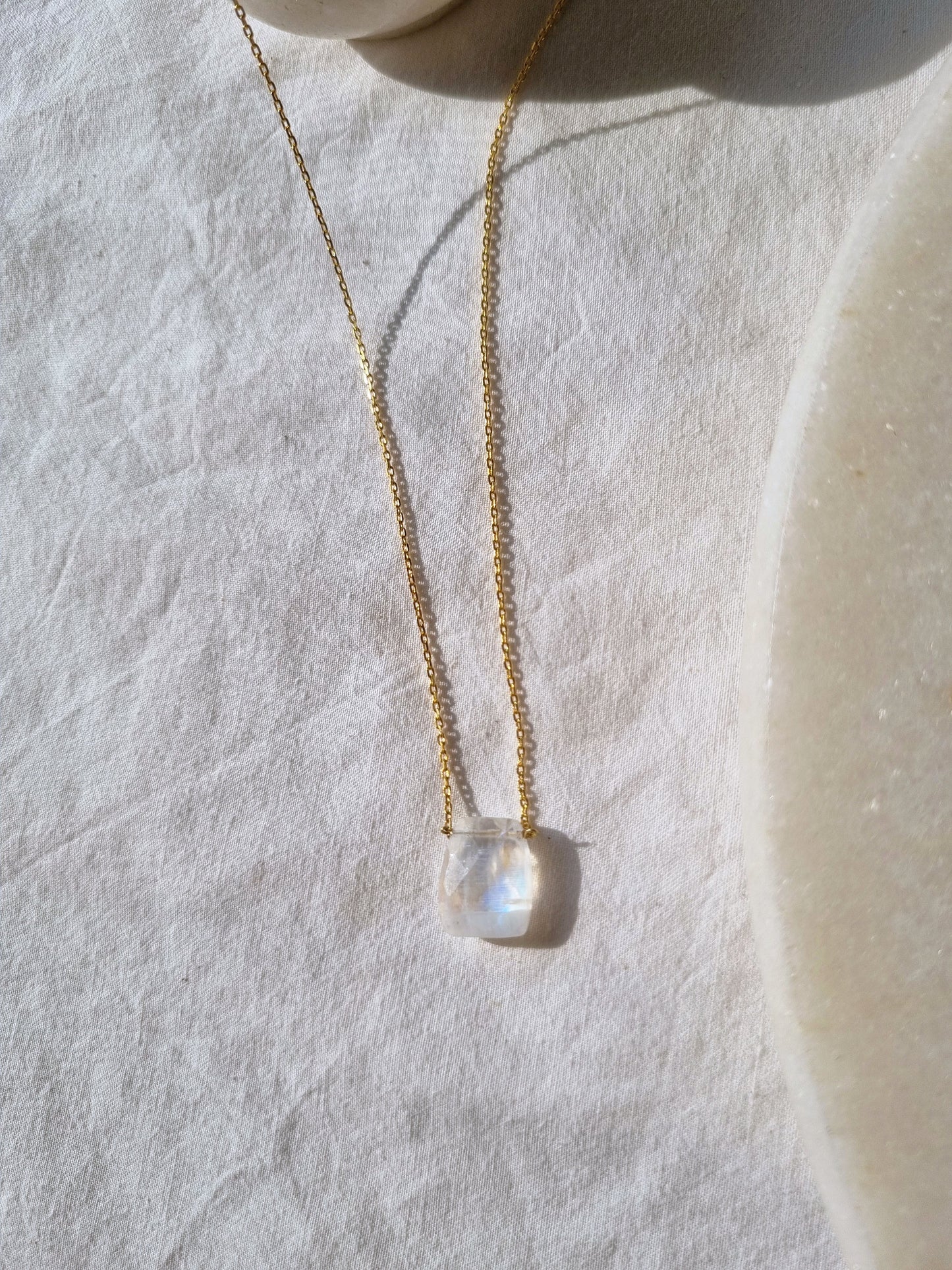 helix - Rainbow Moonstone Pendant