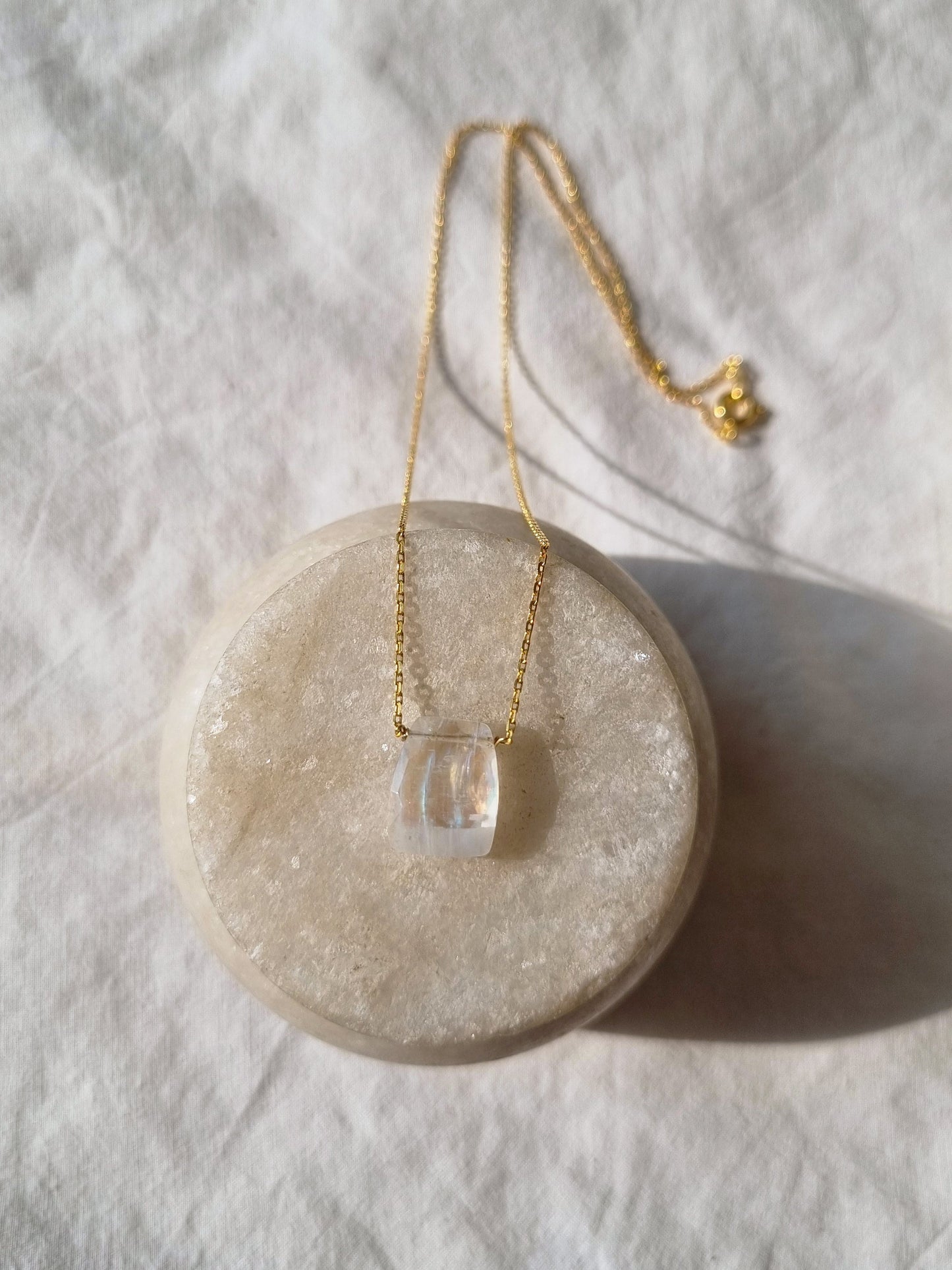 helix - Rainbow Moonstone Pendant