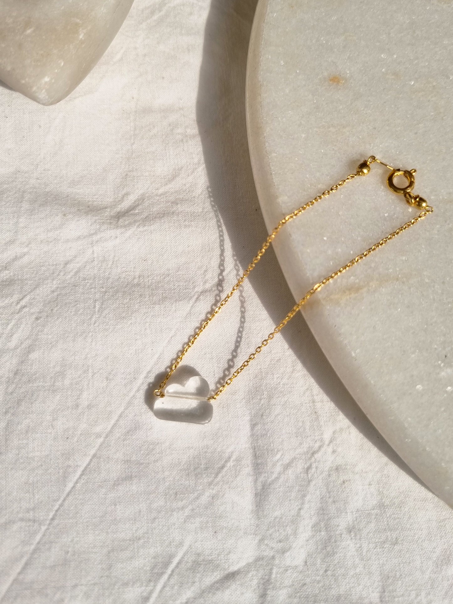 amegh - Clear Quartz Cloud Bracelet