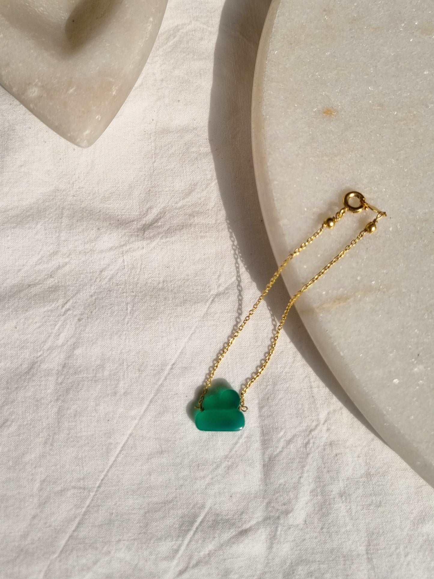 amegh - Green Onyx Cloud Bracelet