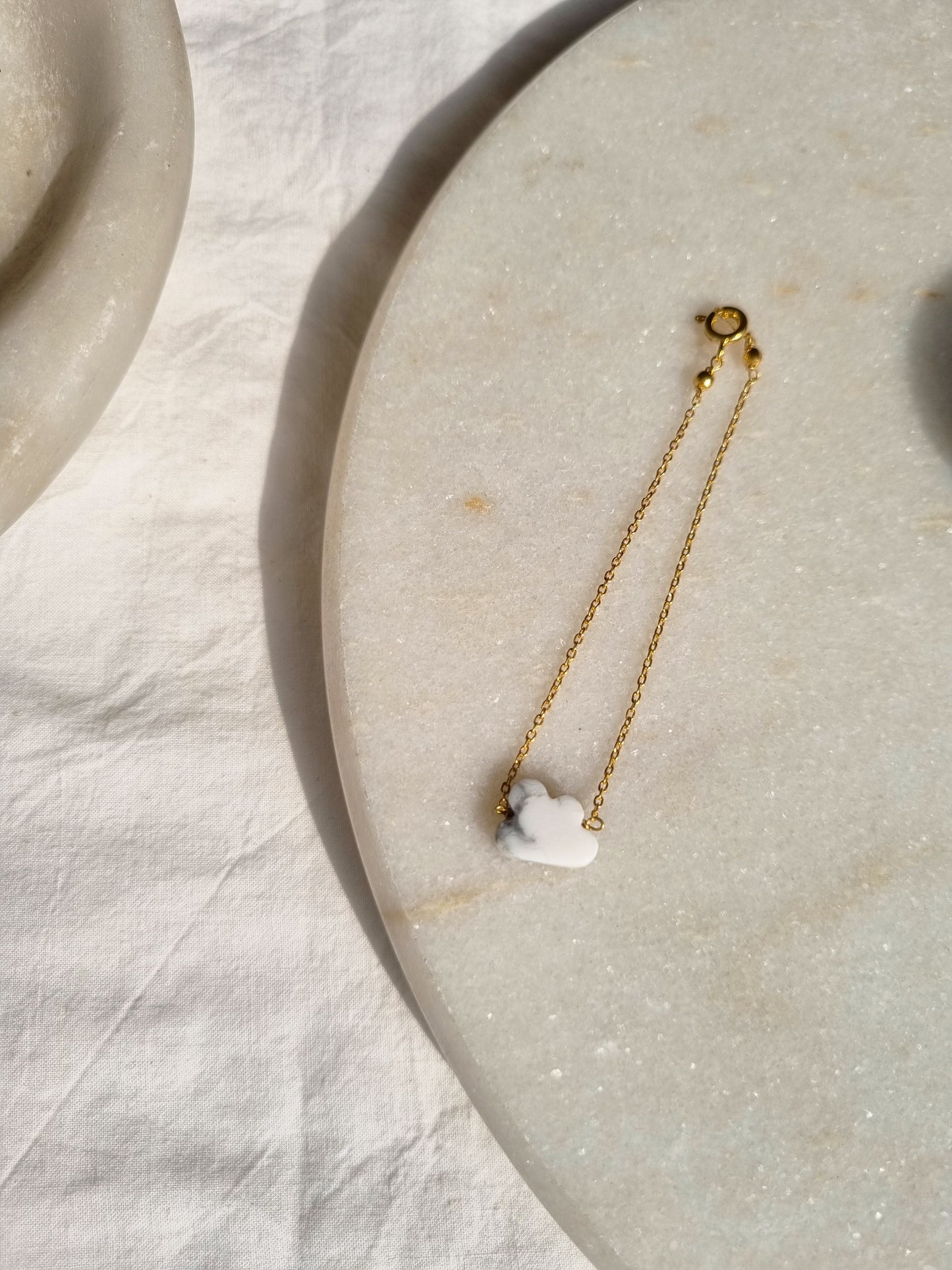 amegh - Howlite Cloud Bracelet