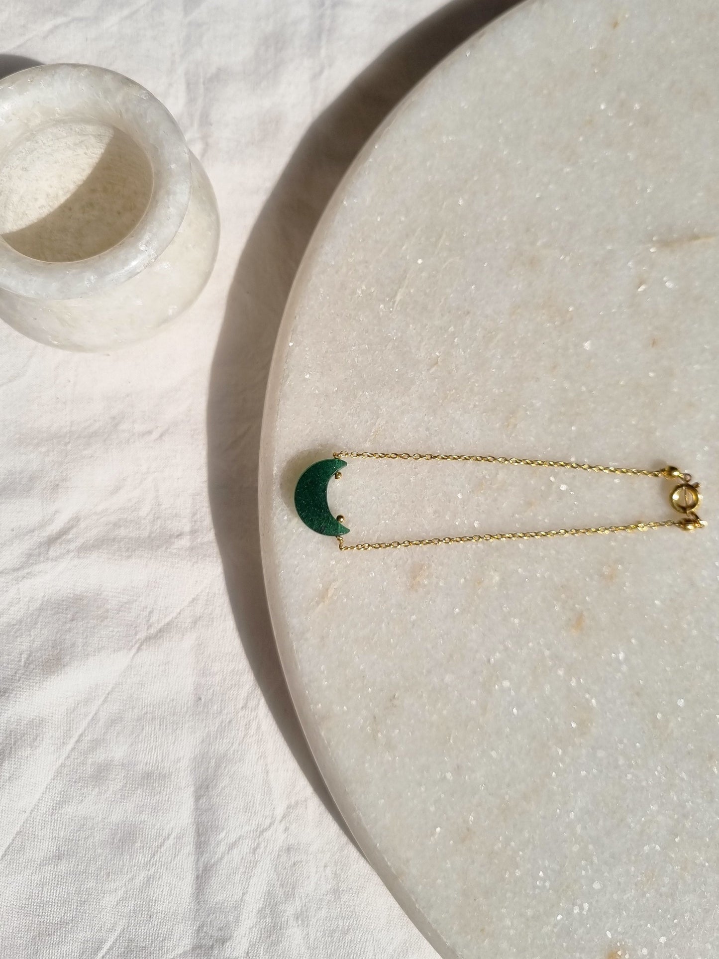 adhvaya - Green Aventurine Luna Bracelet