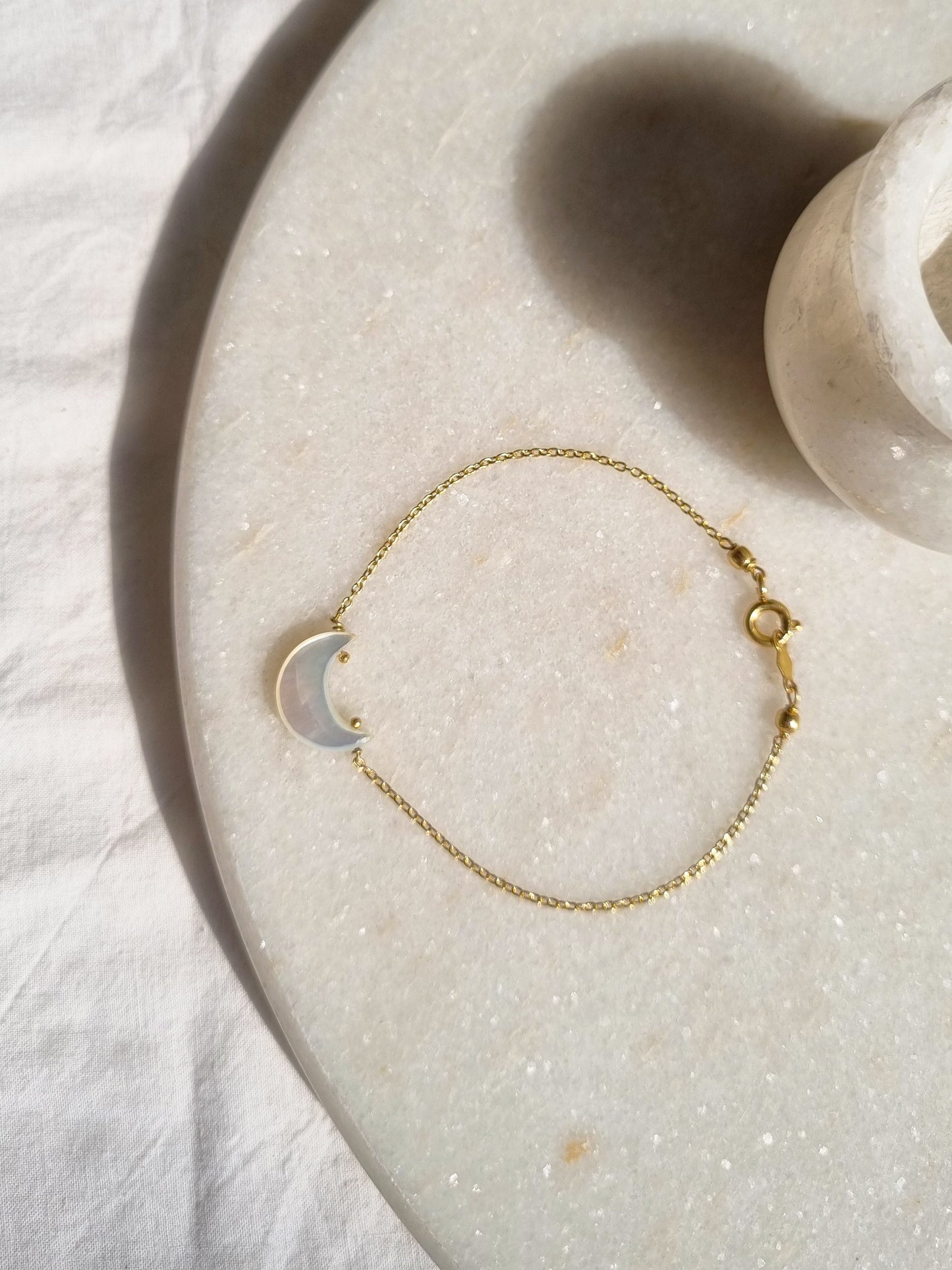 adhvaya - Mother of Pearl Luna Bracelet
