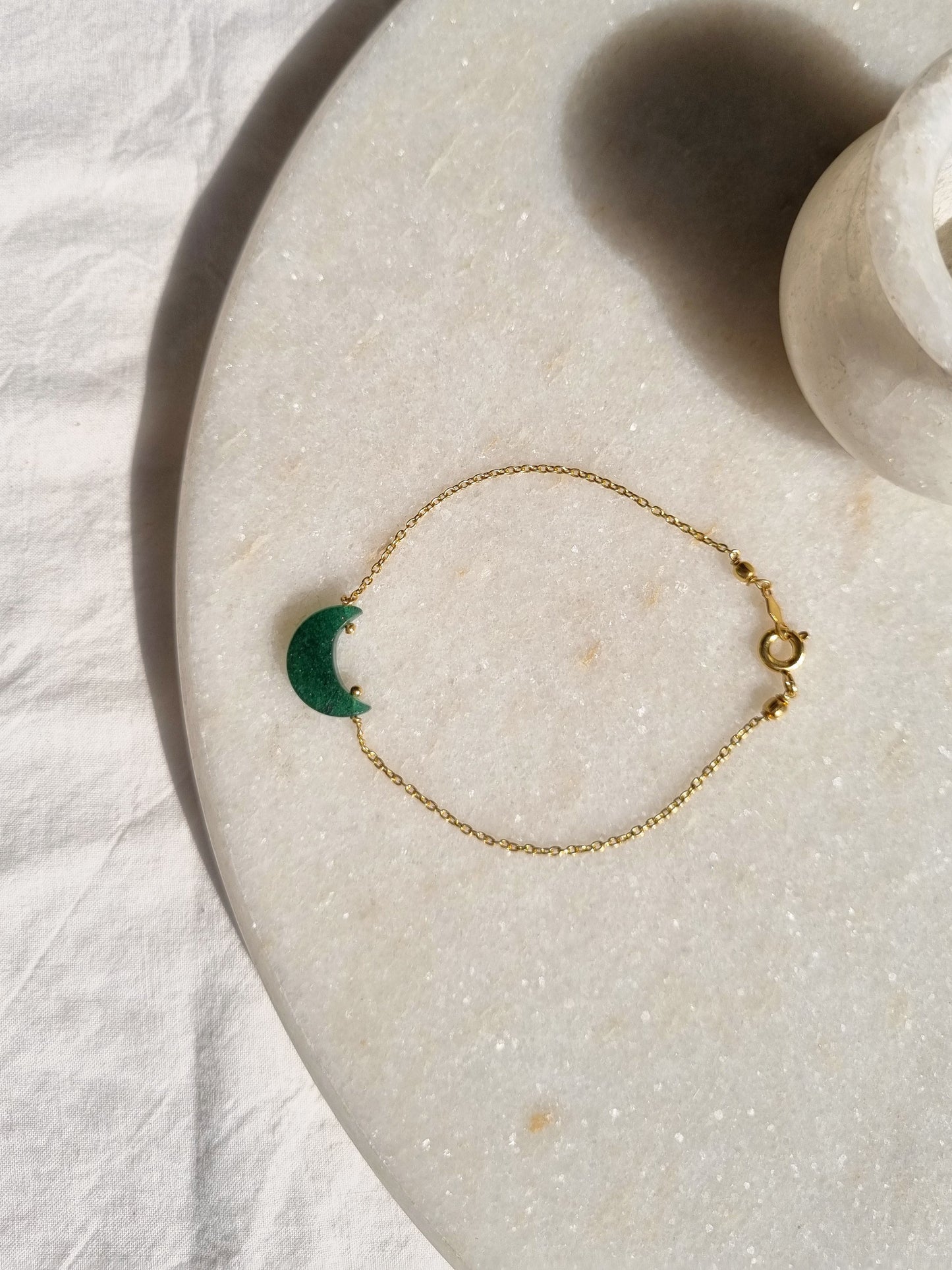 adhvaya - Green Aventurine Luna Bracelet