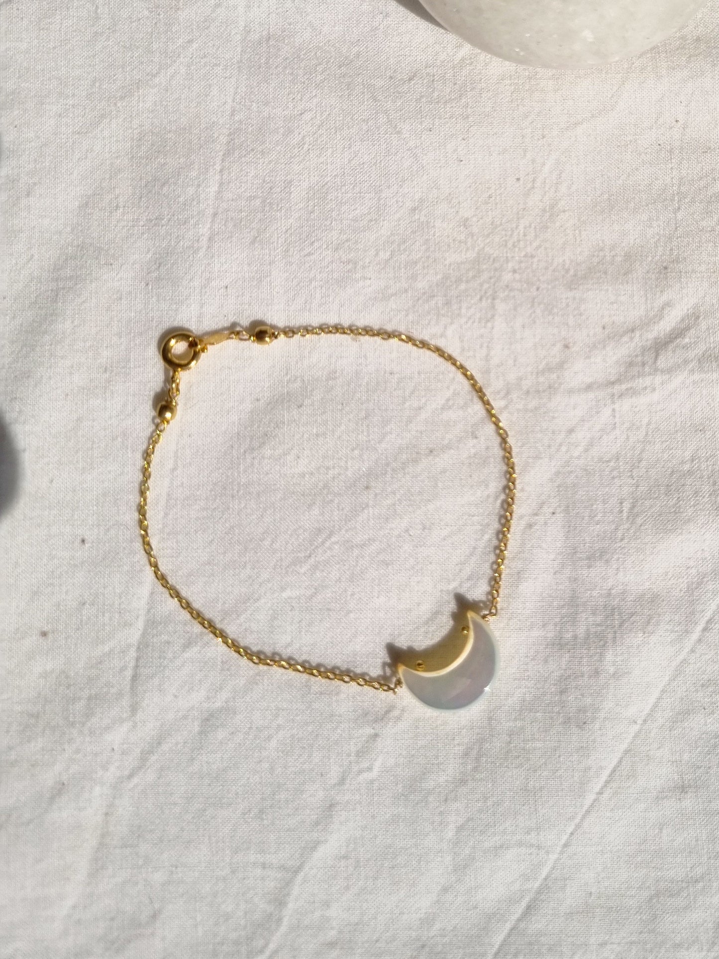 adhvaya - Mother of Pearl Luna Bracelet