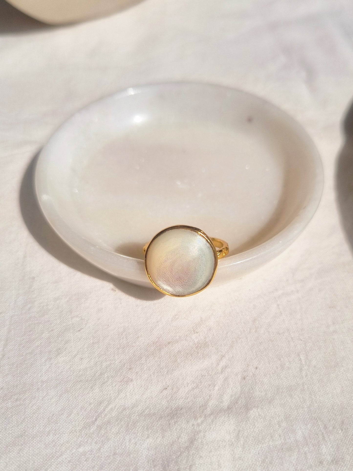 surya - Mother of Pearl Sun Ring