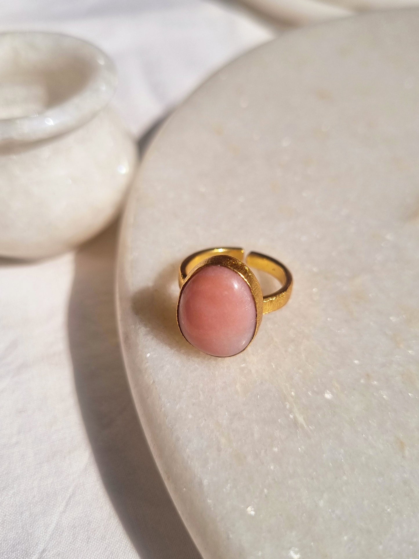mars - Pink Opal Soul Ring