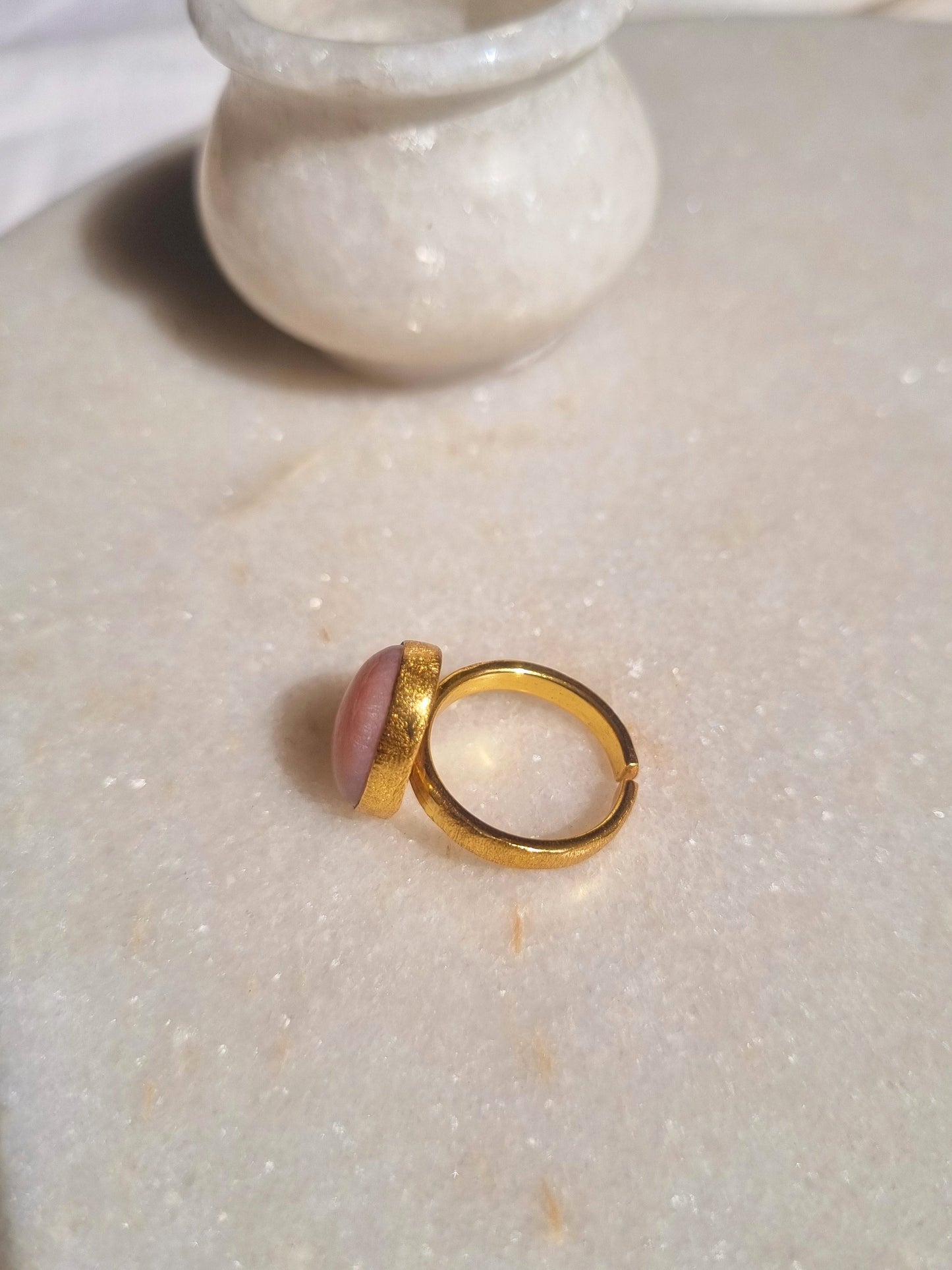 mars - Pink Opal Soul Ring