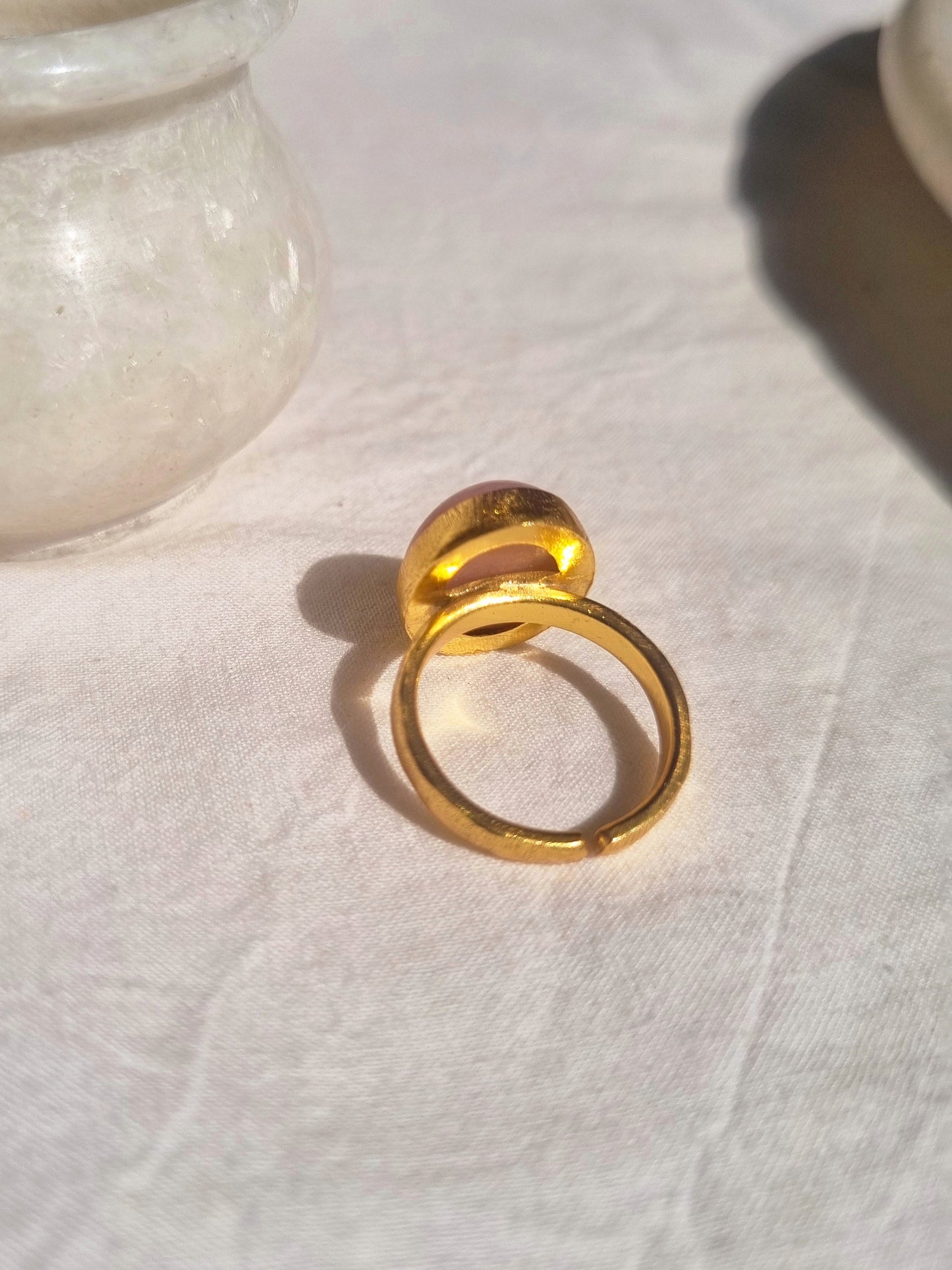 mars - Pink Opal Soul Ring