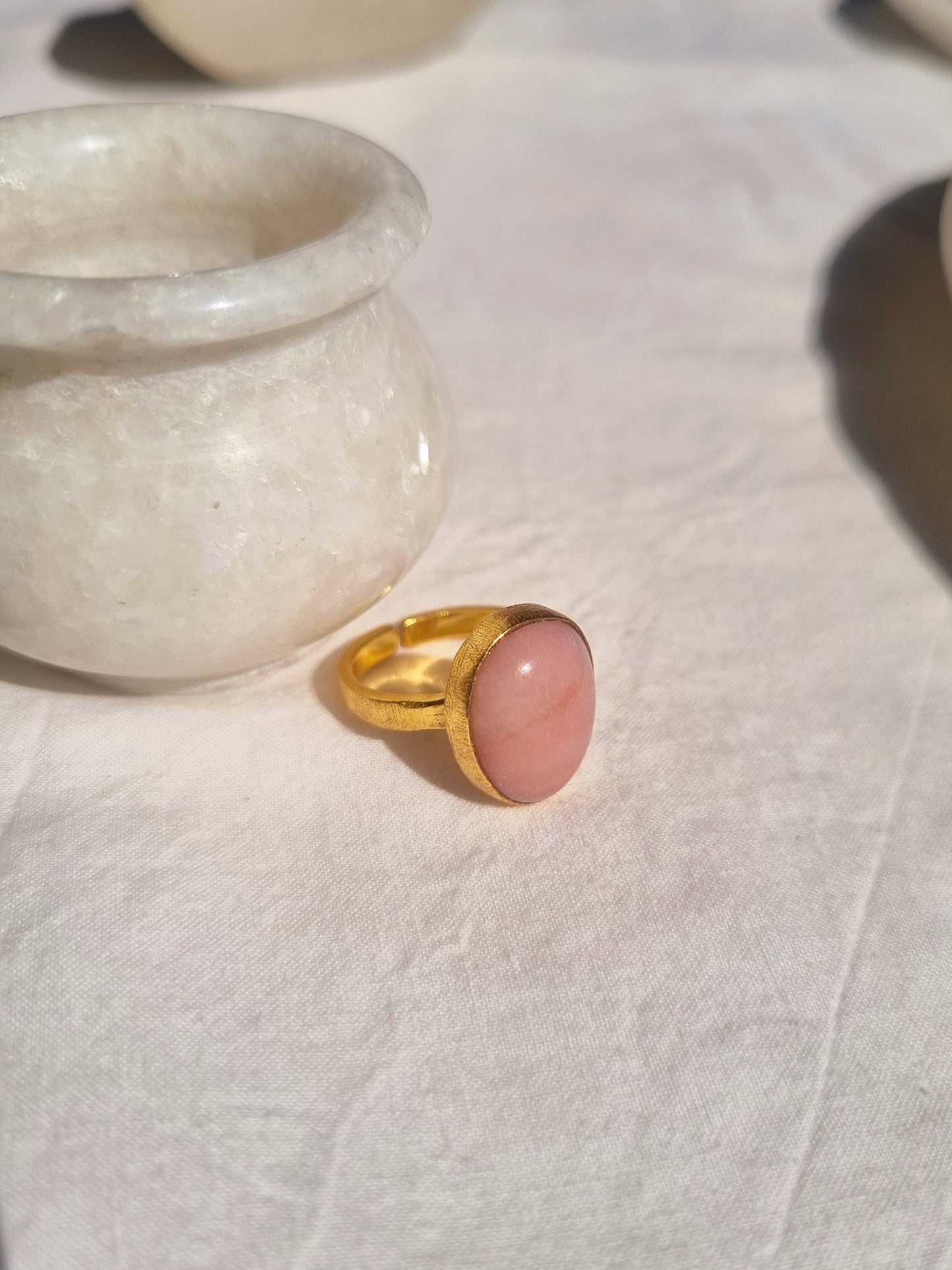 mars - Pink Opal Soul Ring