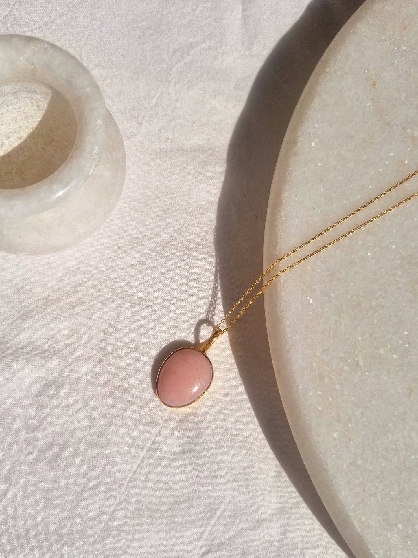 abhya - Pink Opal Soul Pendant