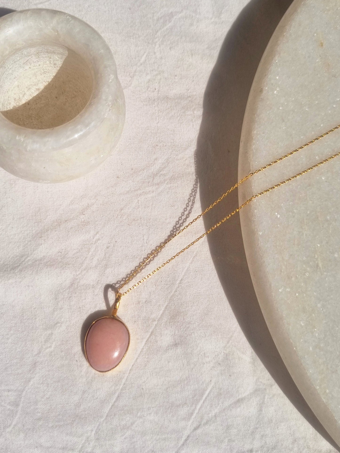 abhya - Pink Opal Soul Pendant