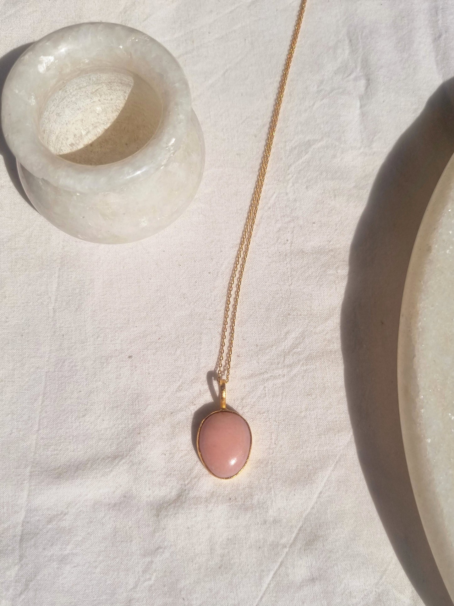 abhya - Pink Opal Soul Pendant