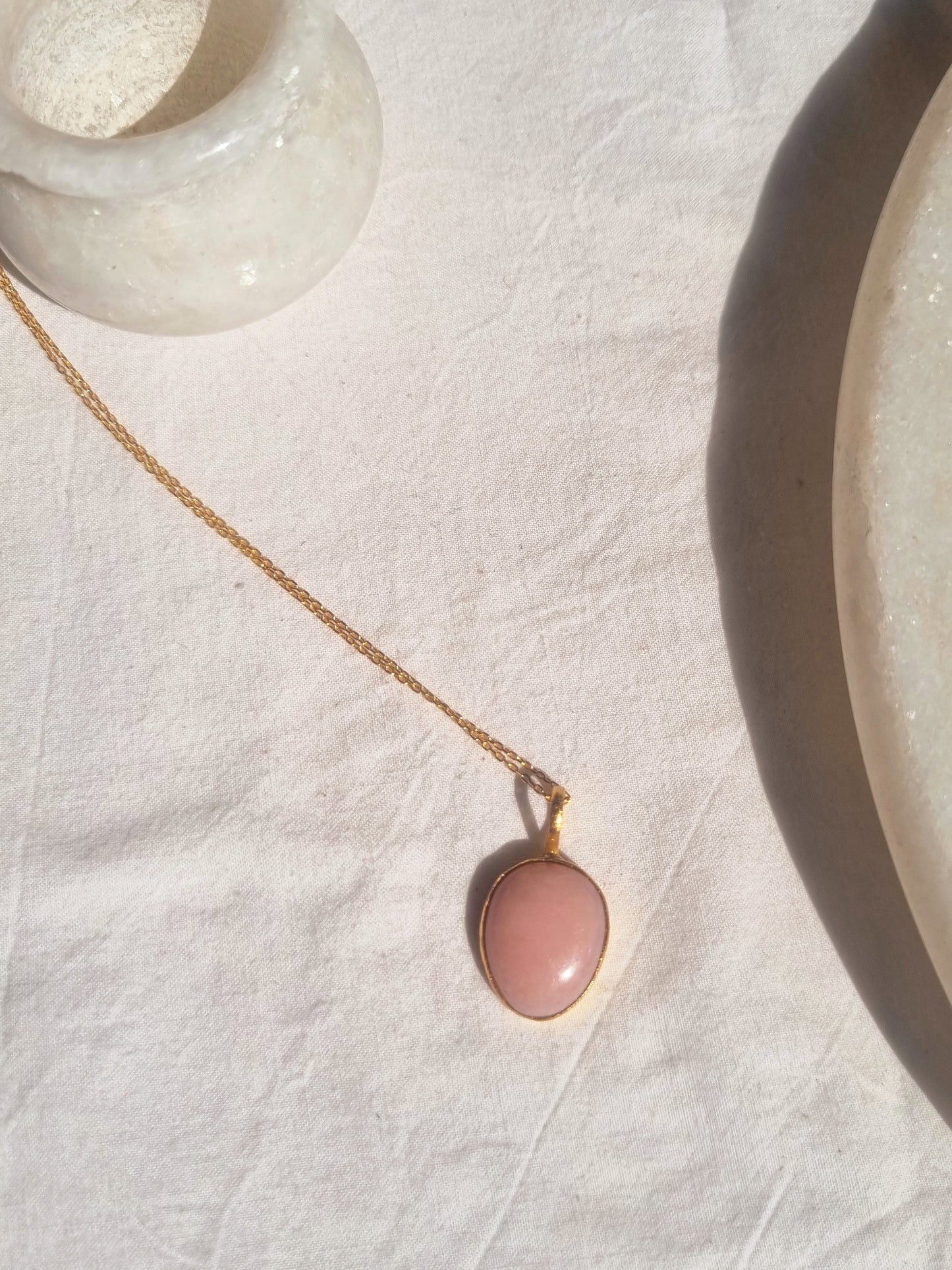 abhya - Pink Opal Soul Pendant