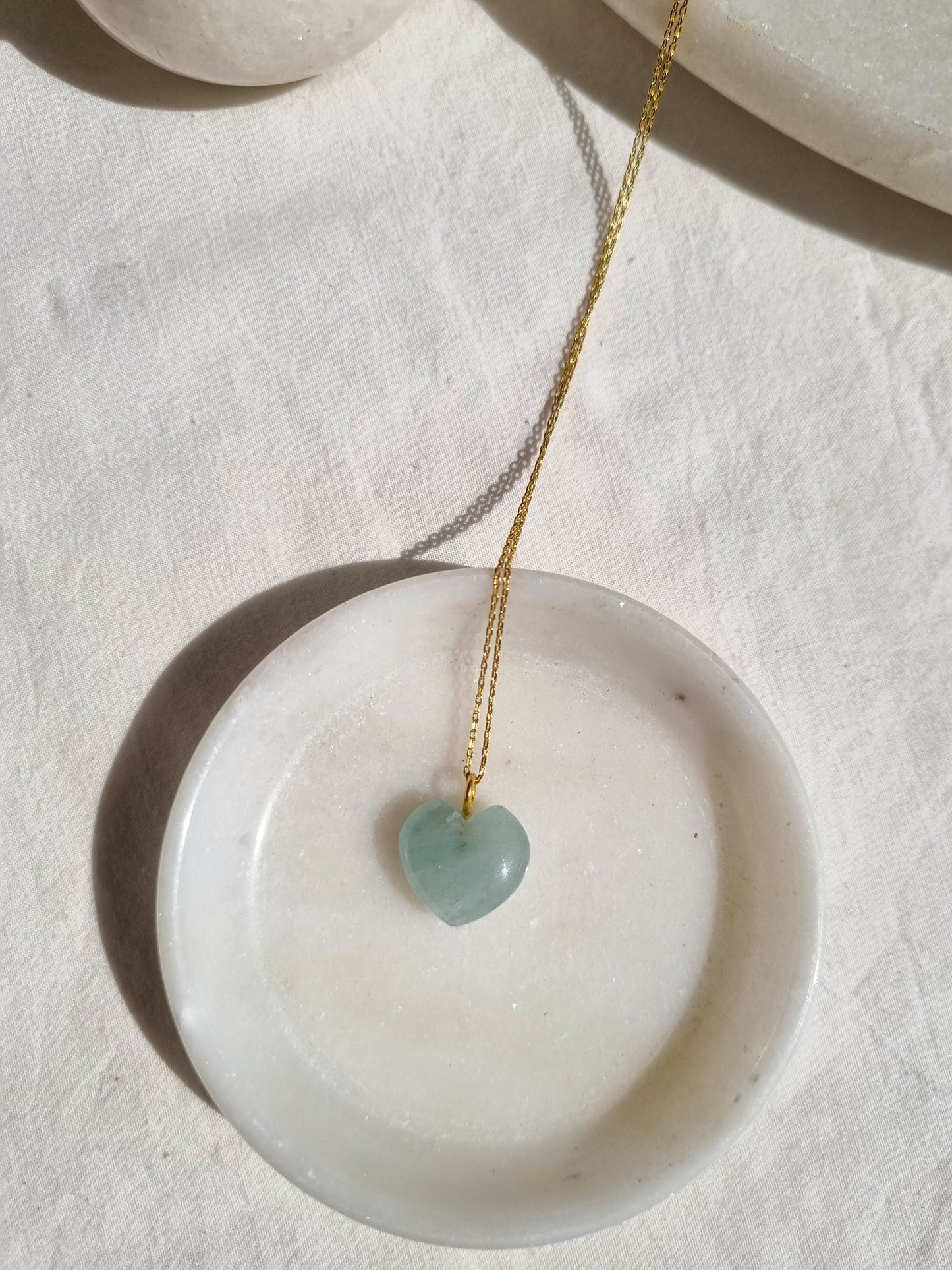 adya - Aquamarine Heart Pendant