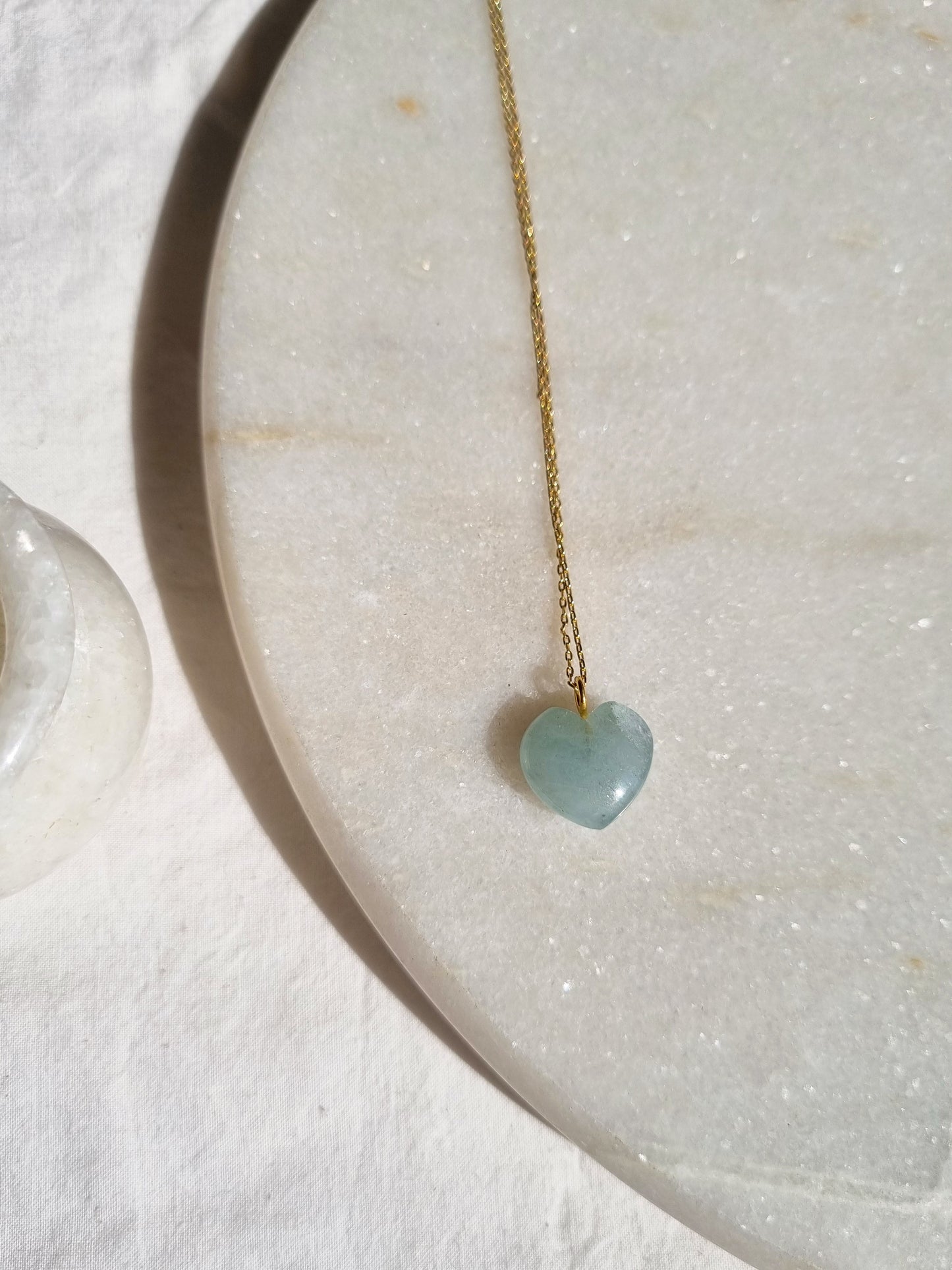 adya - Aquamarine Heart Pendant