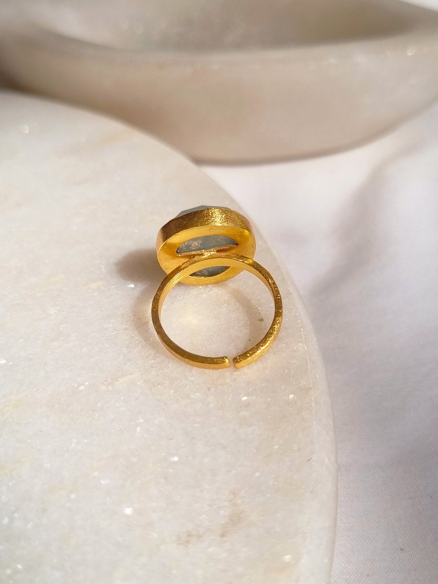 mars - Aquamarine Soul Ring
