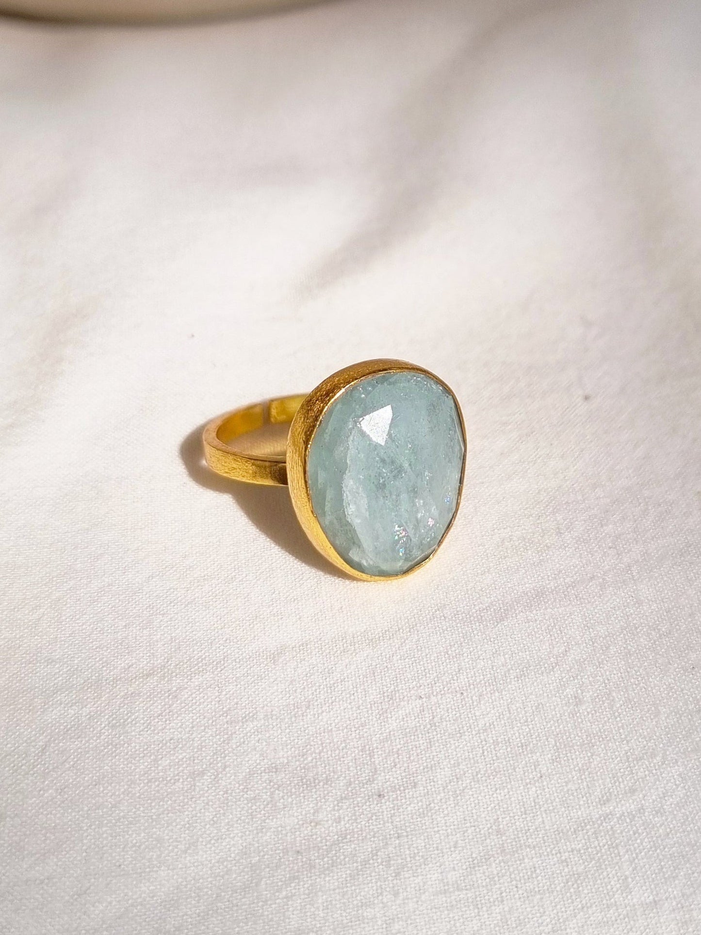 mars - Aquamarine Soul Ring