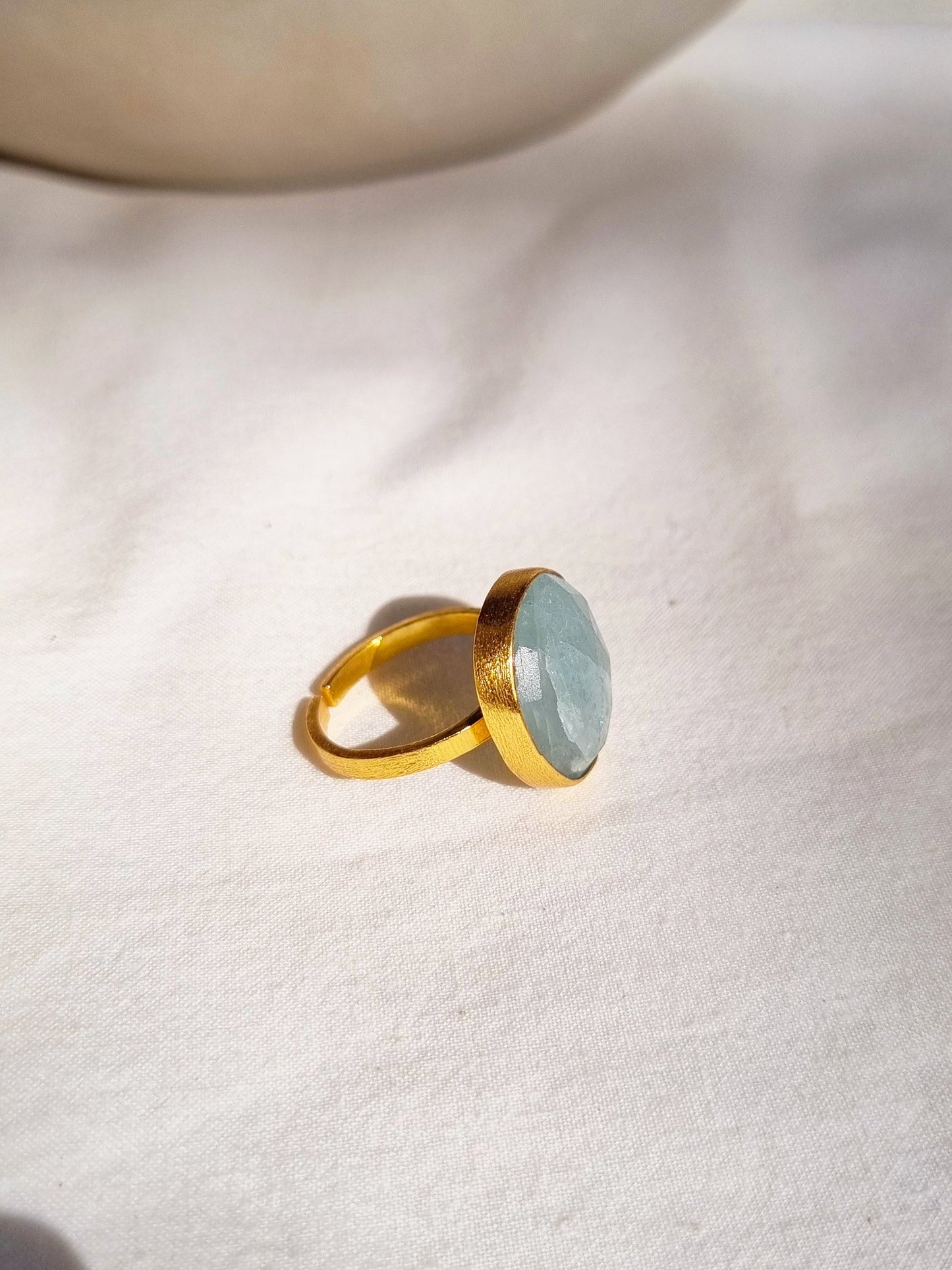 mars - Aquamarine Soul Ring