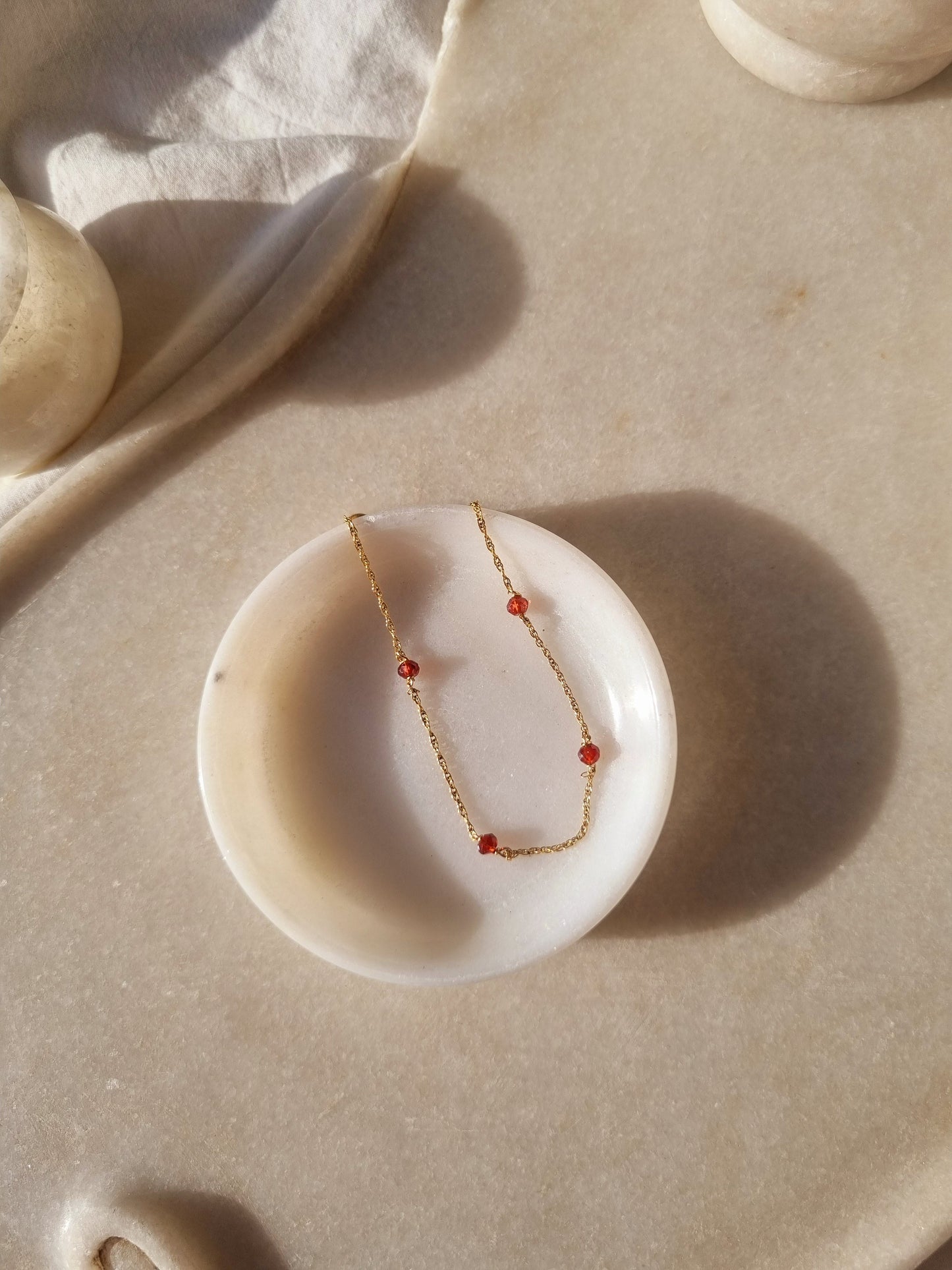 amal - Garnet Baati Bracelet