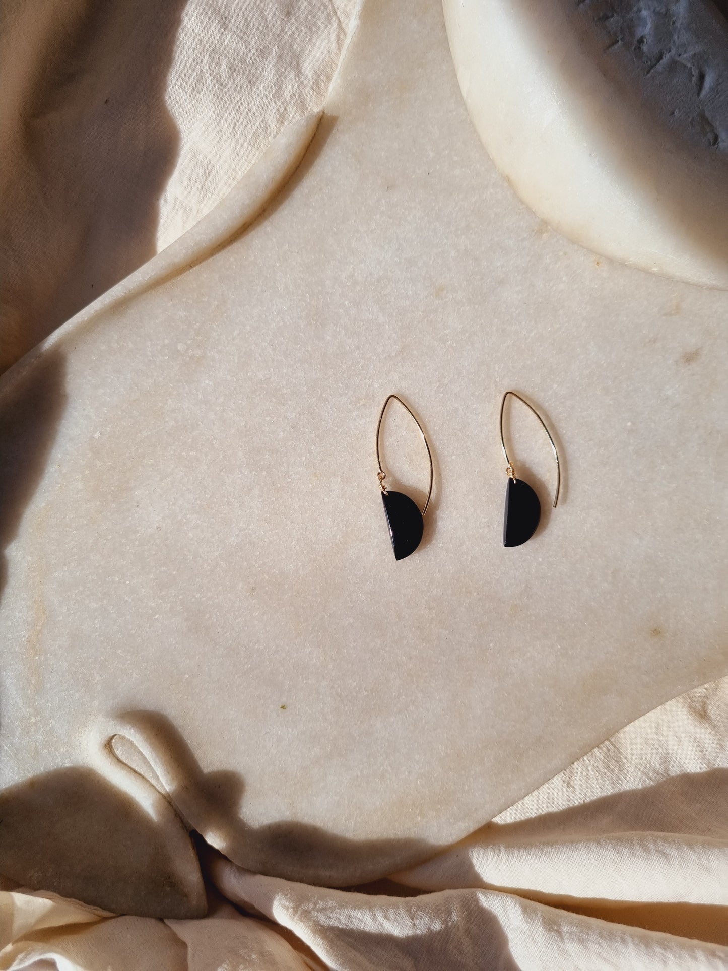 manava - Black Onyx Earrings