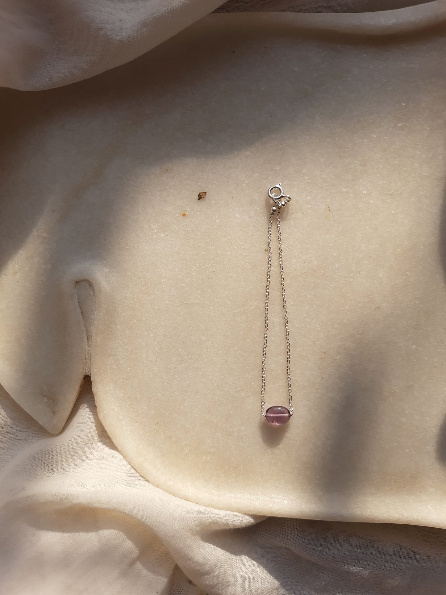kesya - Amethyst Oval Bracelet
