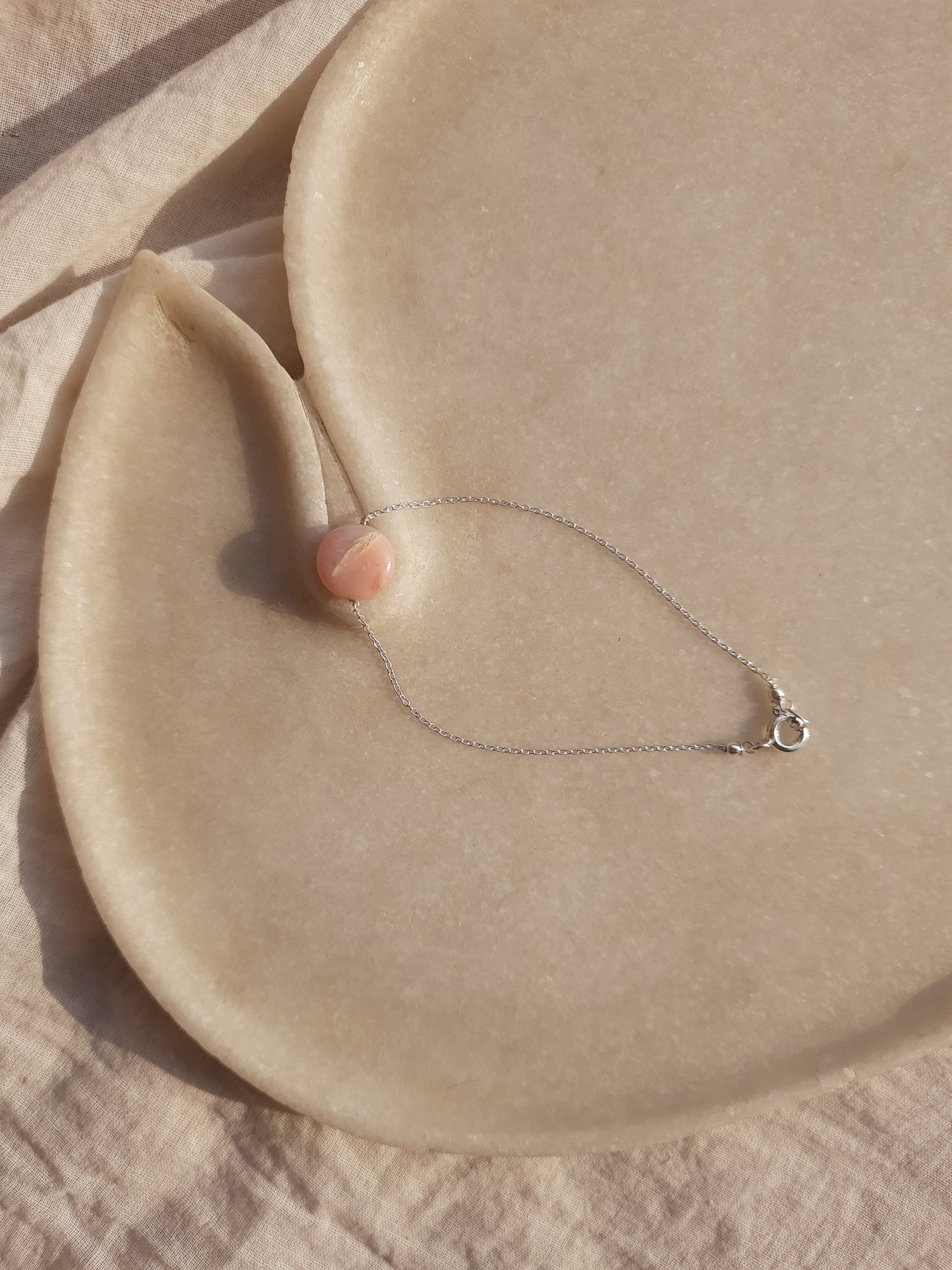 matsya - Pink Opal Round Bracelet