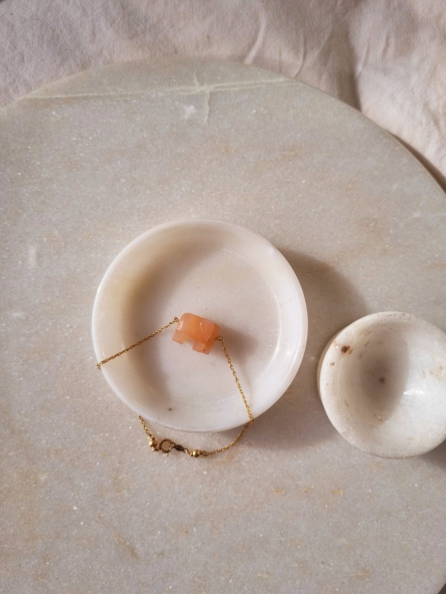 haati - Peach Moonstone Bracelet